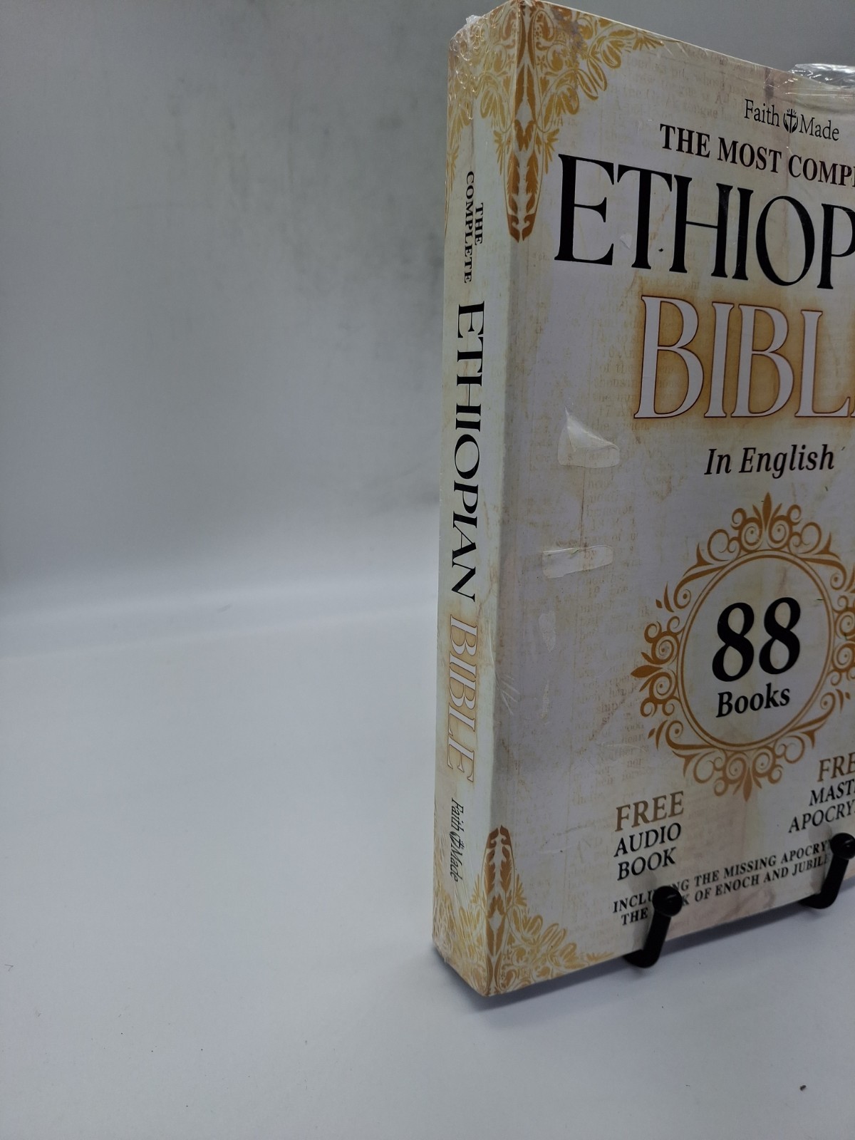 Faith Made Ethiopian Bible in English 88 Books Paperback Gold/Beige