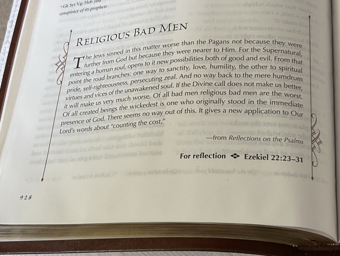 The C. S. Lewis Bible NRSV LEATHER