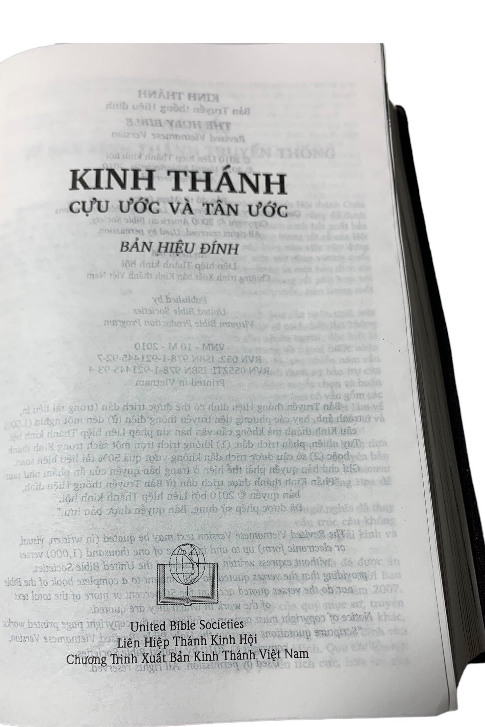 KINH THANH – VIETNAMESE LANGUAGE BIBLE (VIETNAMESE American Bible Society 2010)