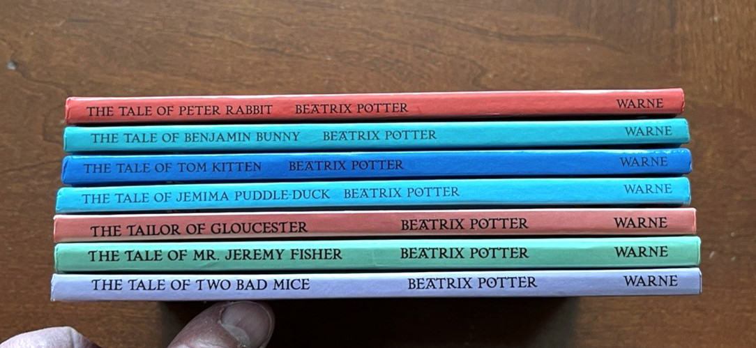 Lot of 7 Peter Rabbit Books by Beatrix Potter Hardcover – Frederick Warne