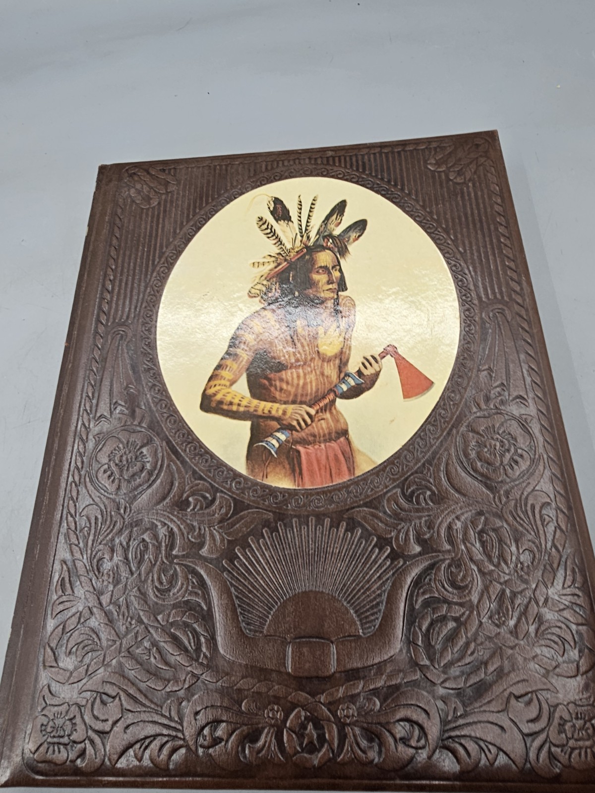 TIME LIFE BOOK: The Old West Series THE INDIANS Faux Leather Cover Vintage