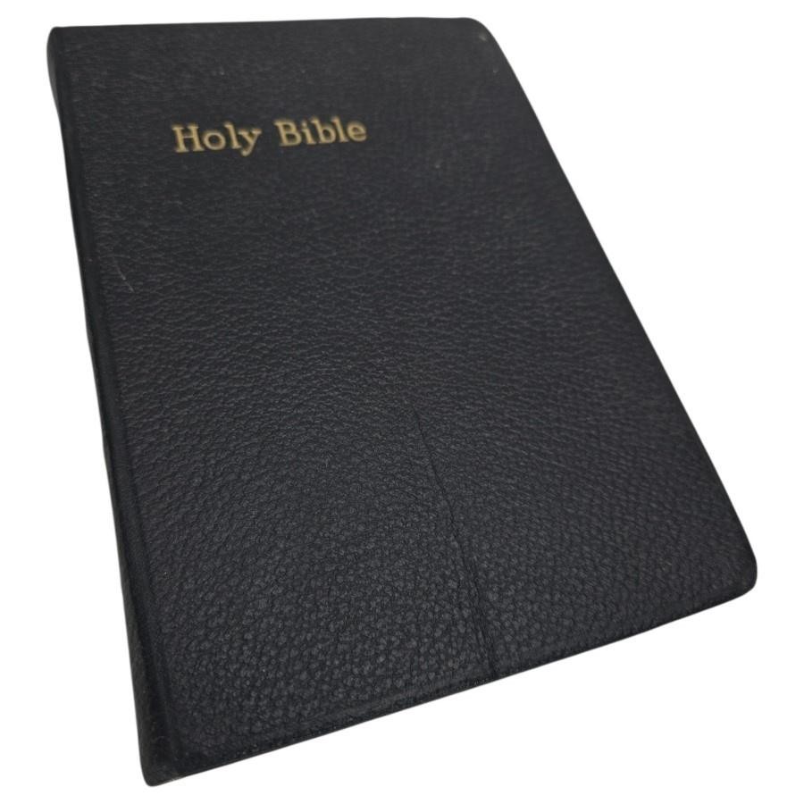 Holy Bible KJV King James Black American Bible Society 1961 Maps Book Vintage