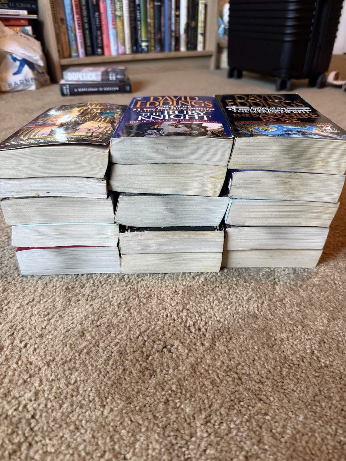 Lot of 15 Fantasy Tor Del Rey Vintage Paperback Books David Eddings 80’s 90’s