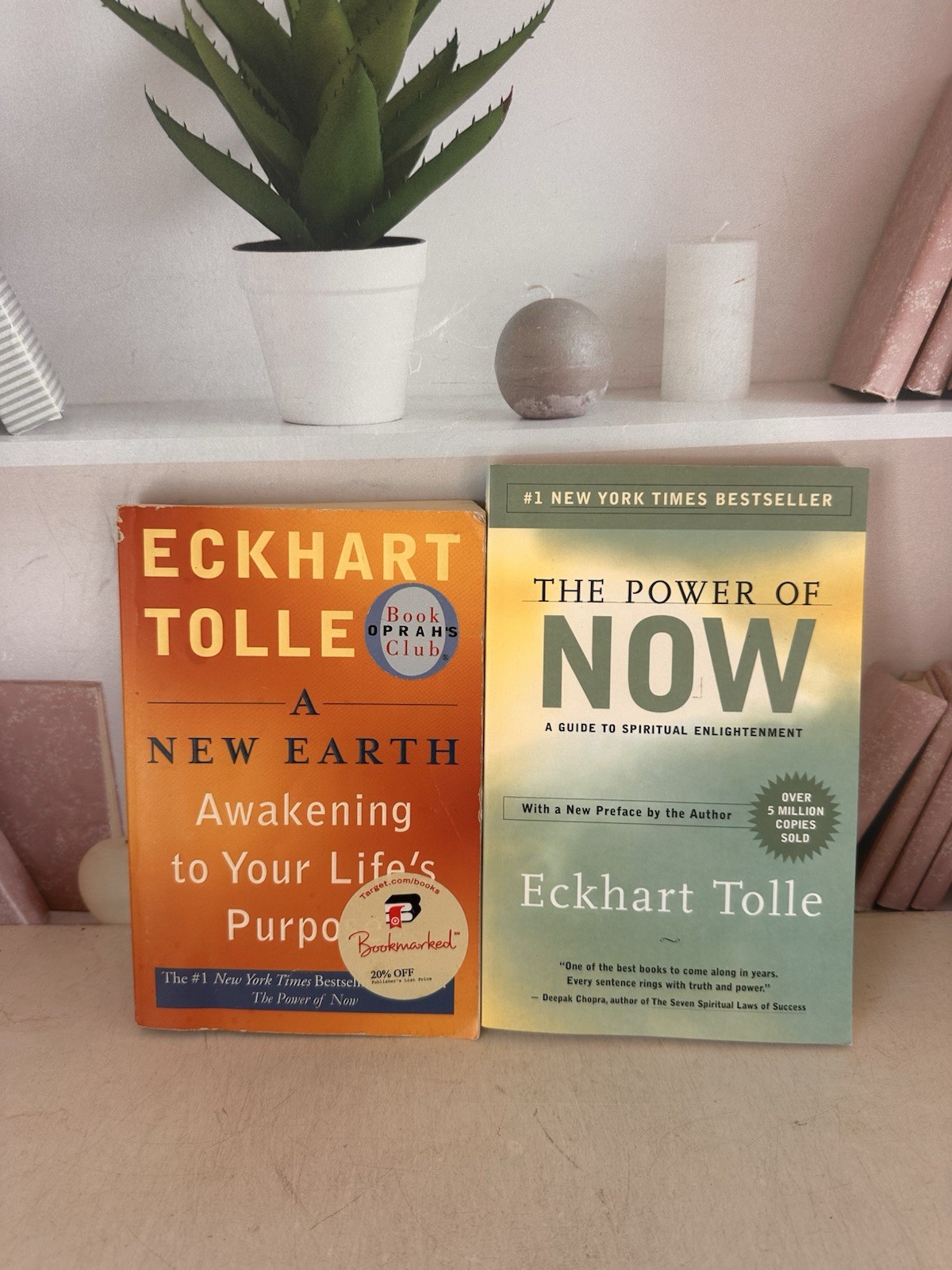 Eckhart Tolle Book Lot Of 2 Power of Now A New Earth