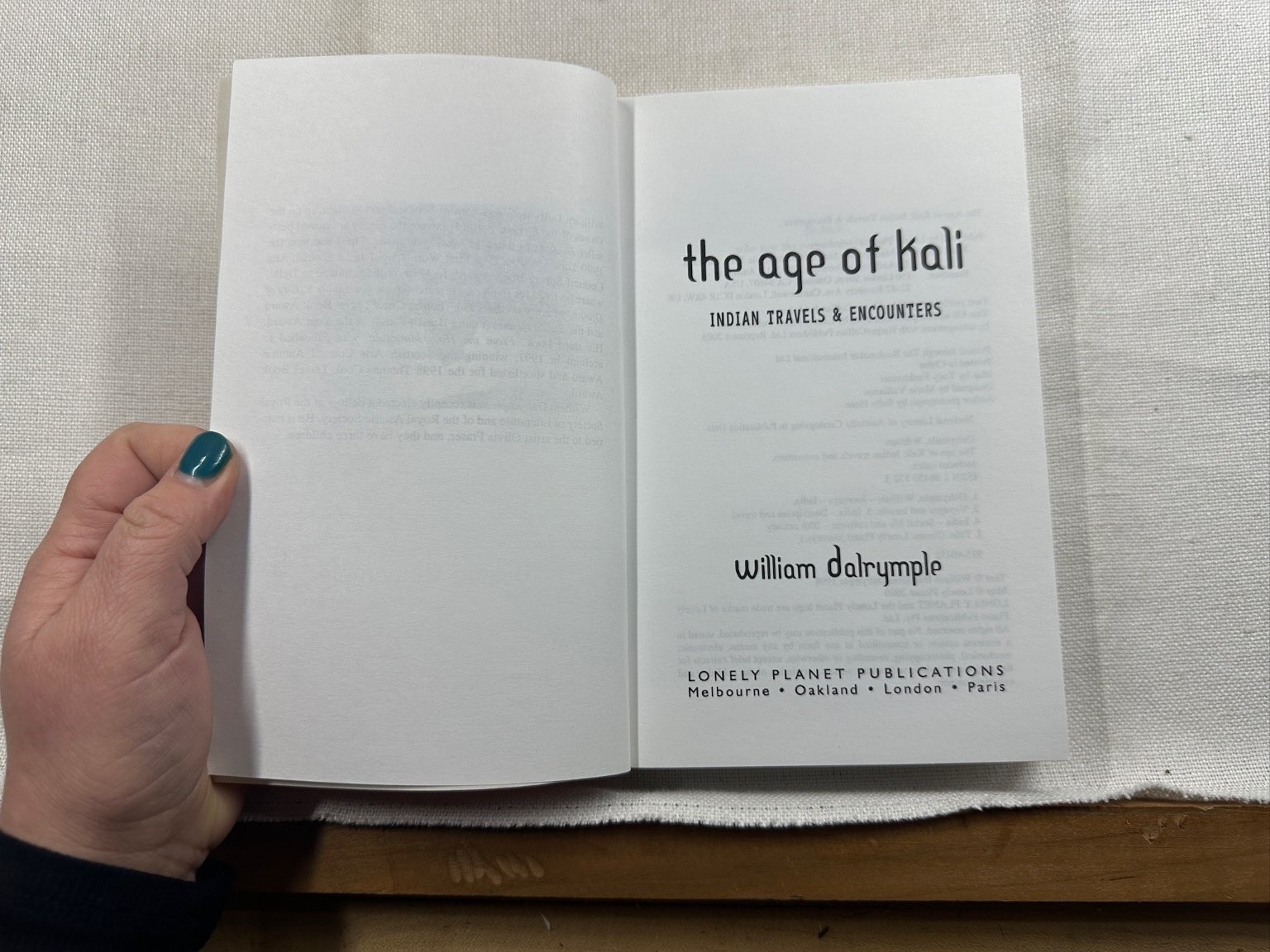 Age of Kali William Dalrymple 2005 Lonely Planet Journeys India Travel Memoir