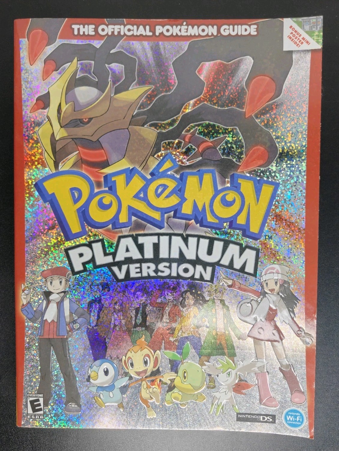 Pokémon Platinum Version The Official Strategy Guide Book 2009 w/ Map & Stickers