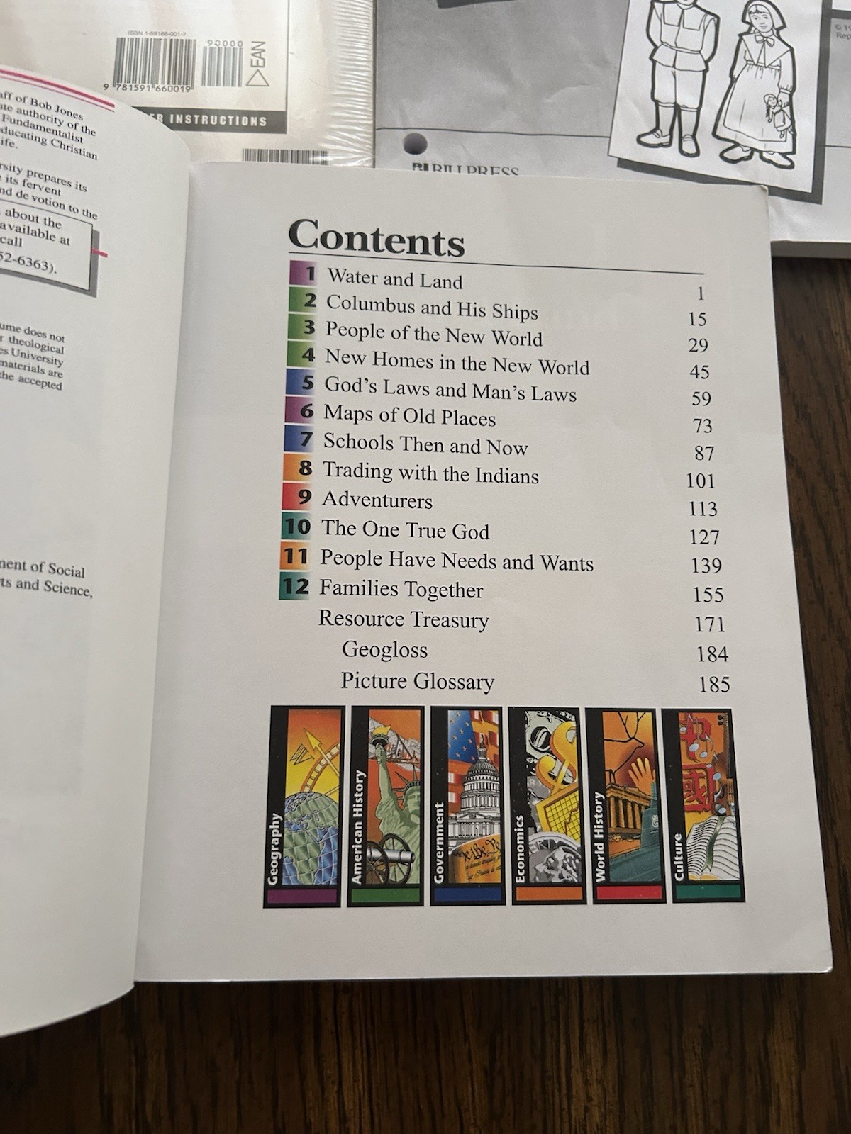 Bob Jones University BJU Heritage Studies 1 Curriculum set the New world 3 books