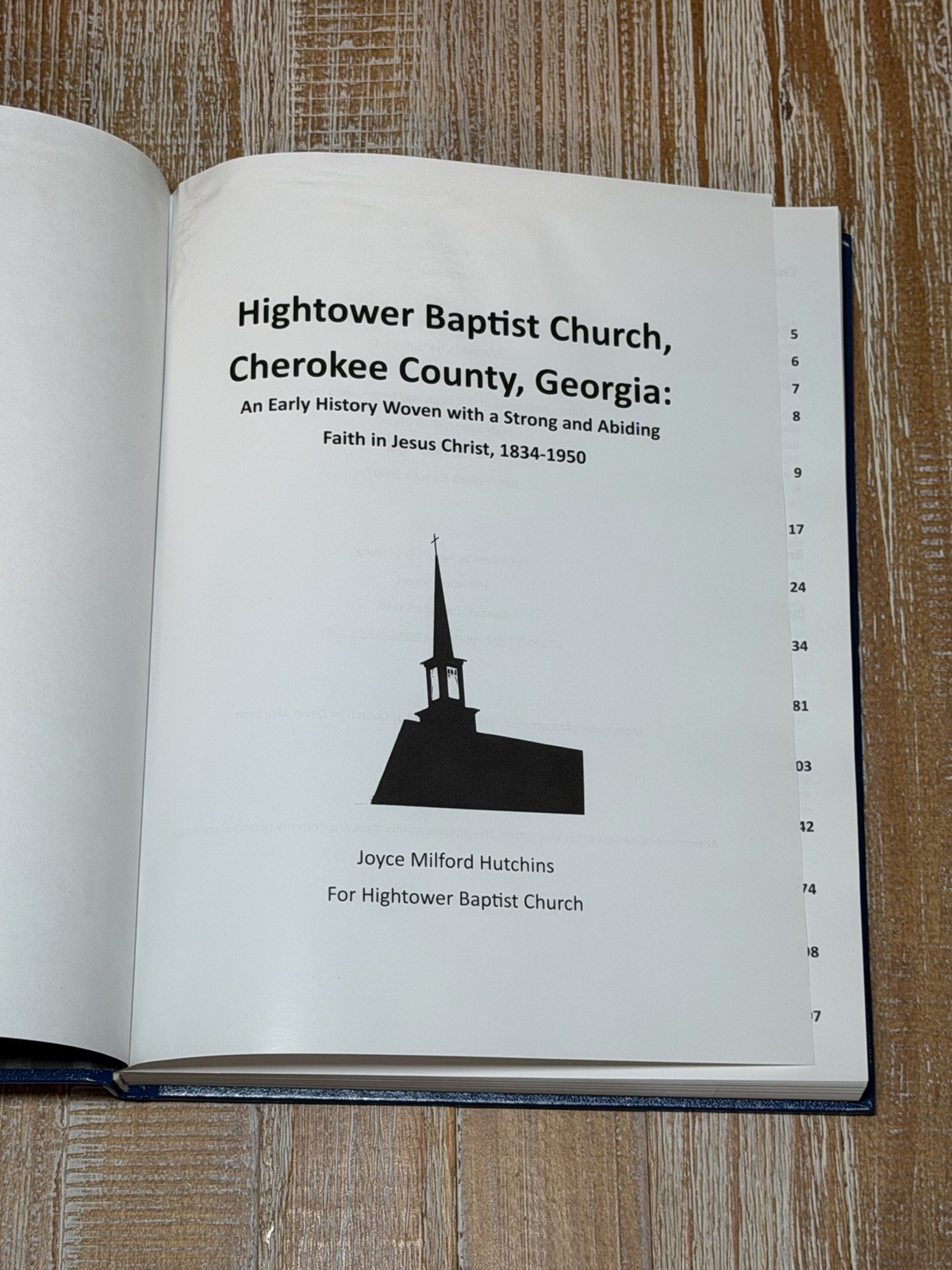 Hightower Baptist Church, Cherokee County Georgia: An Early History Hardcover