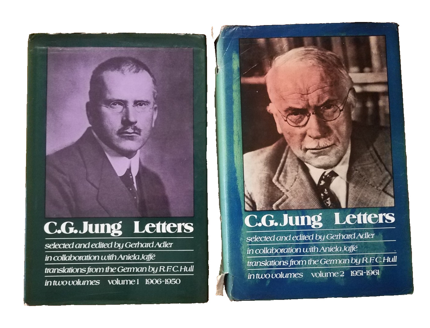 Carl G. Jung Letters 1906-1961 Gerhard Adler 2 Vol Set DJs Routledge 1973 Vtg VG