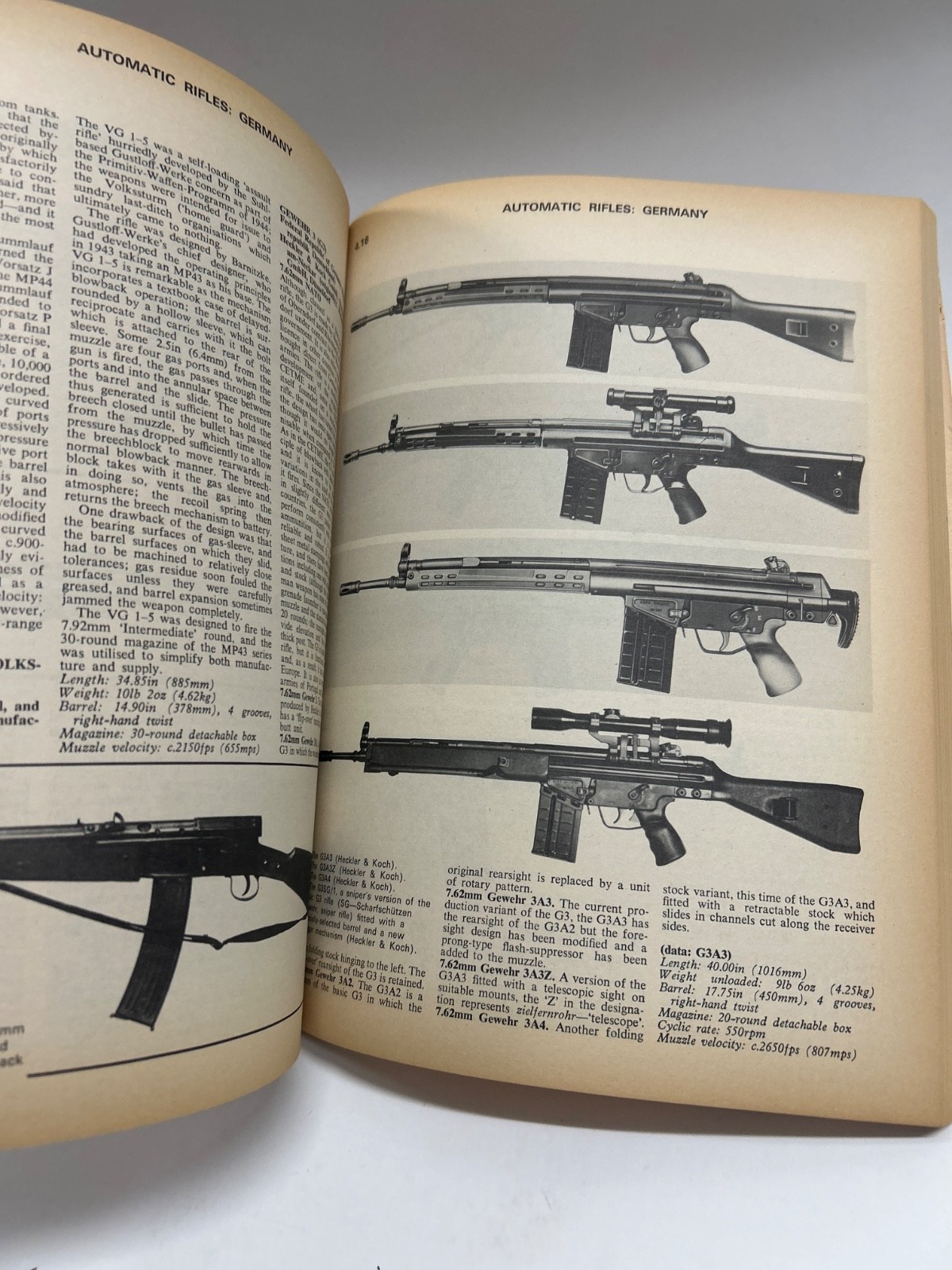 Vintage Firearms paperback book“Military Small Arms of 20th Century“ 1973