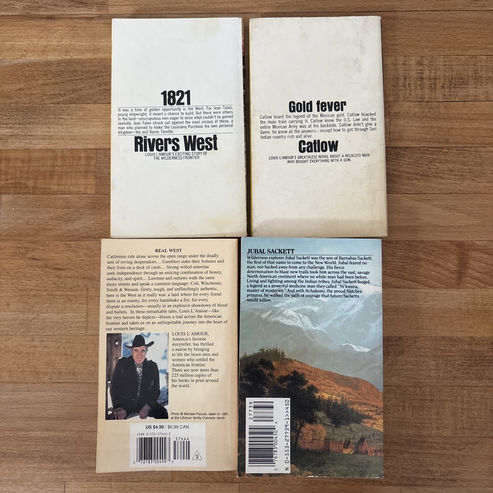 Lot of 4 Louis L’amour Books Rivers West, Catlow