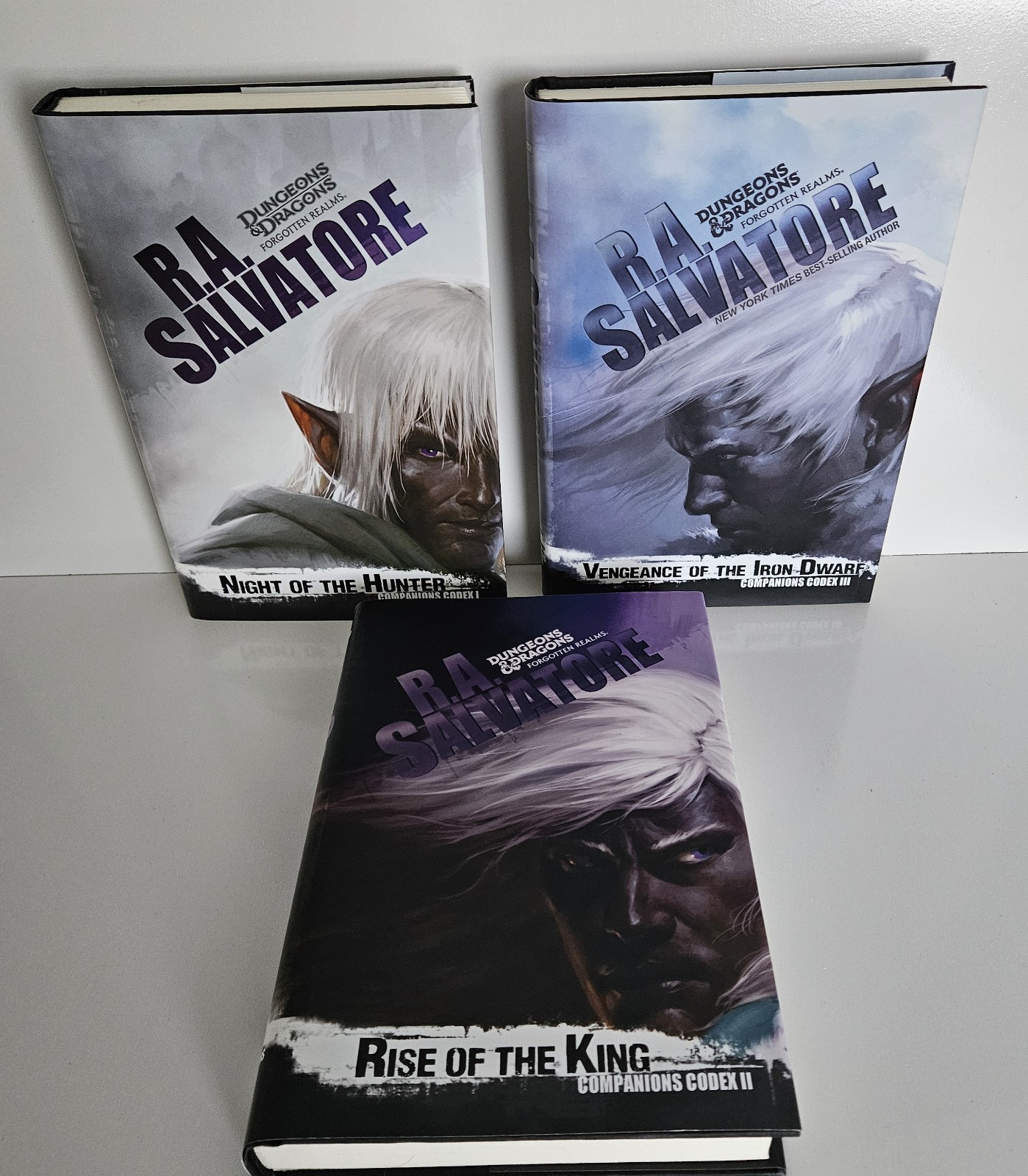 R.A. Salvatore Companions Codex Trilogy Hardcover Book Lot Forgotten Realms D&D