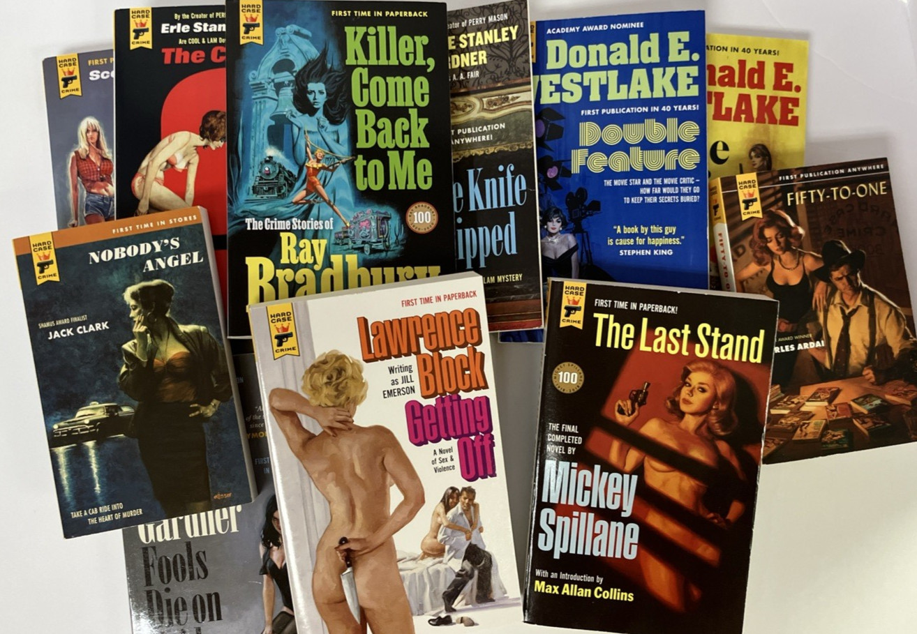 Hard Case Crime Noir Gardner Westlake Bradbury Spillane (Lot of 11 PBKs)