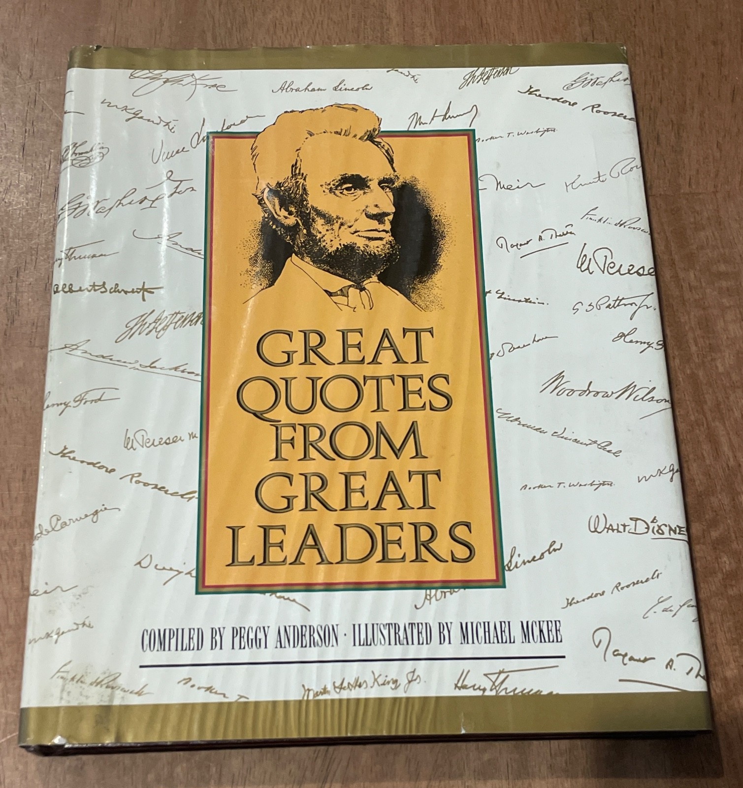 Great Quotes From Great Leaders Peggy Anderson Hardcover Inspirational Book