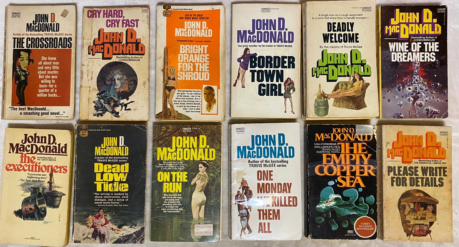 Travis McGee/JOHN D MACDONALD BUY AS MANY ROUGH READERS (POOR) & GET $4.50 SHIP