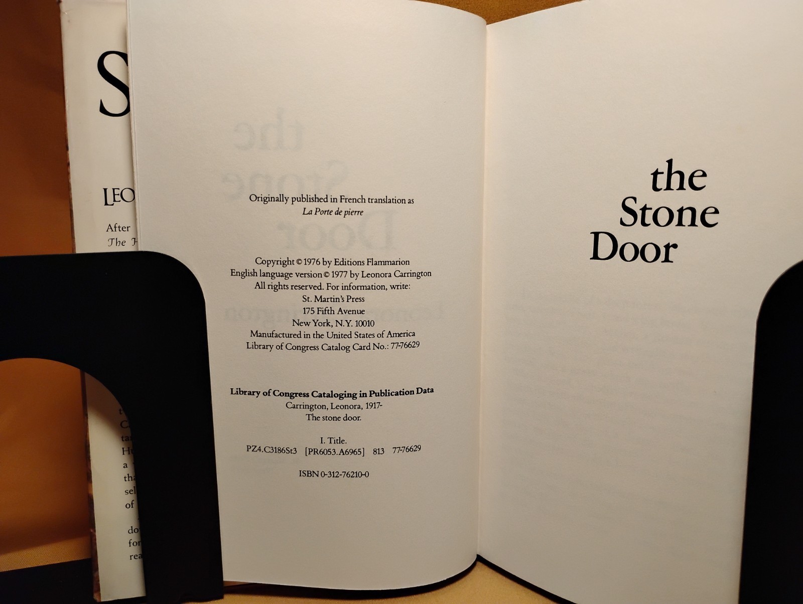 the Stone Door Leonora Carrington St. Martin’s Press 1977 HCDJ 1st U.S. edition