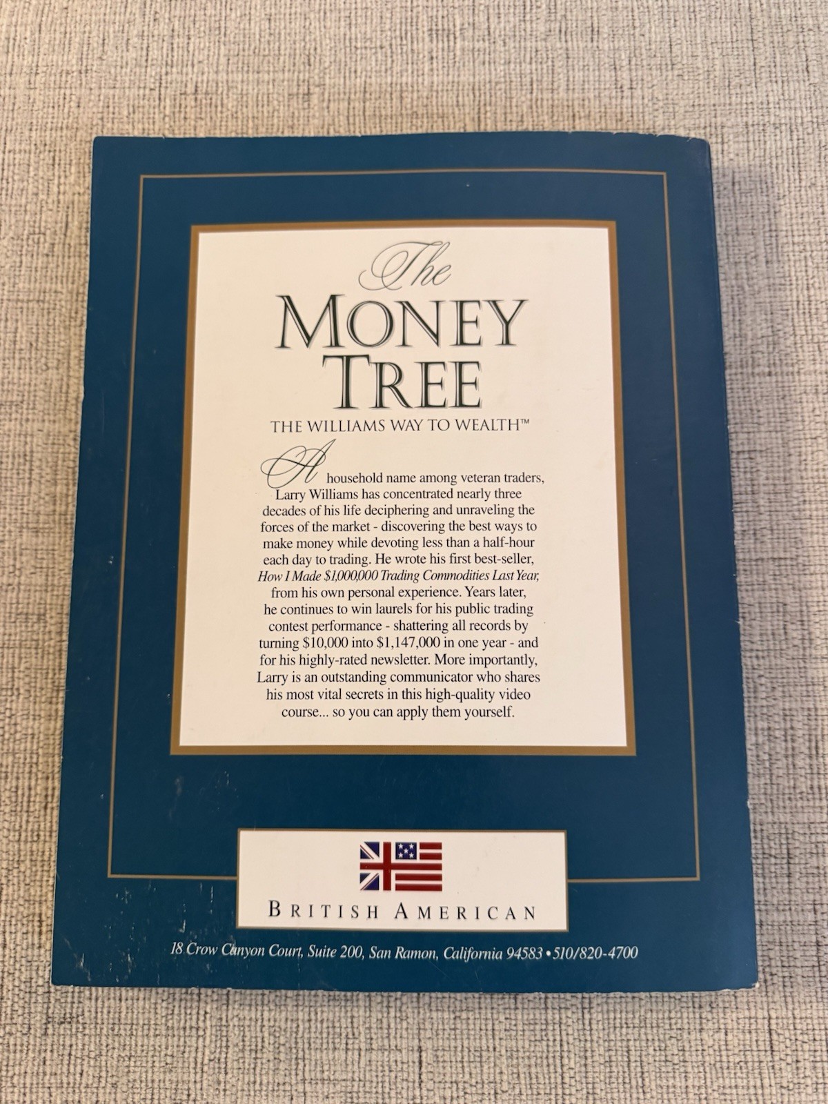 The Money Tree Larry Williams Way to Wealth Trading Futures PB 1995