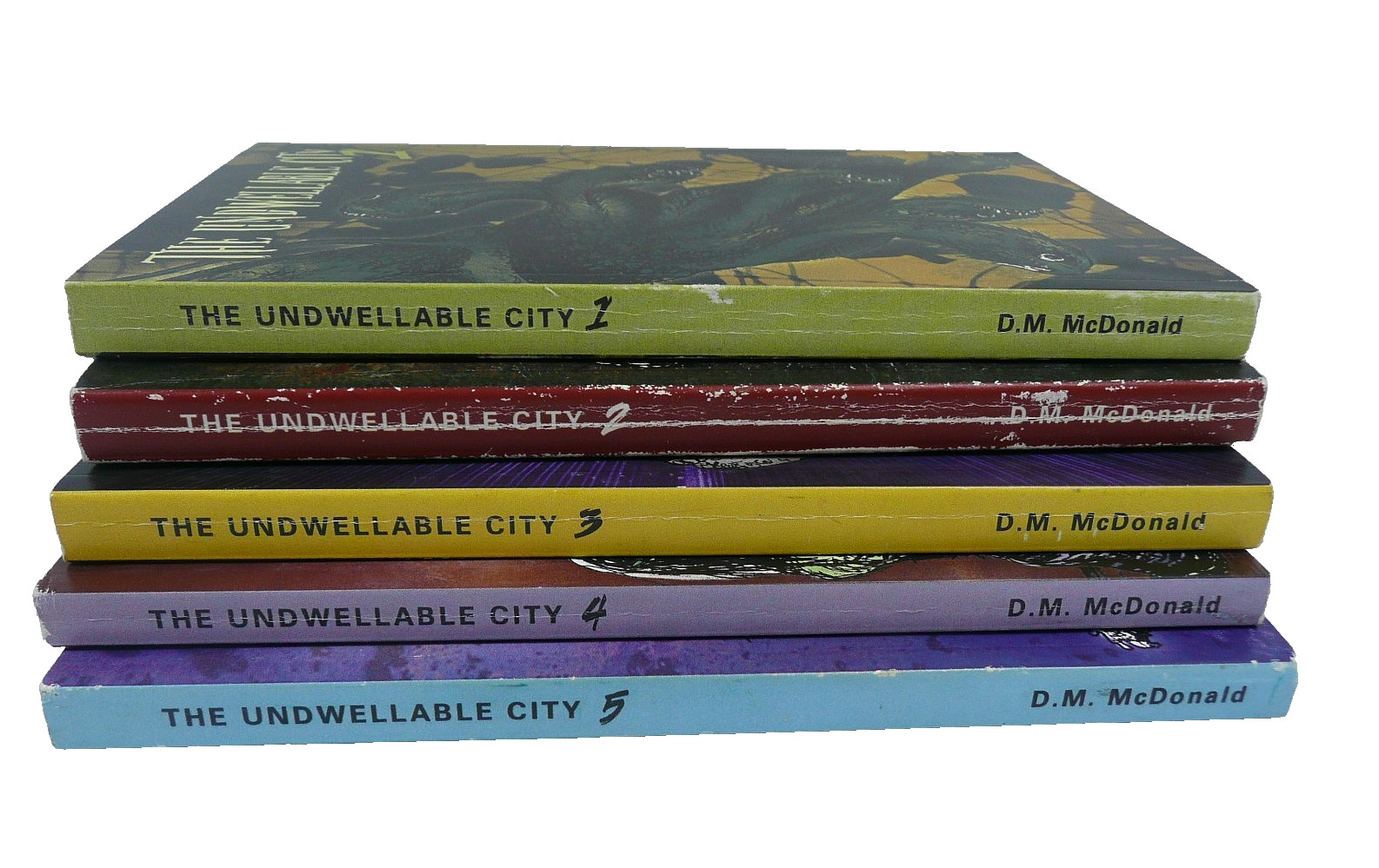 The Undwellable City Book Series Set: 1, 2, 3, 4, 5-Fantasy TPBs- D.M. McDonald