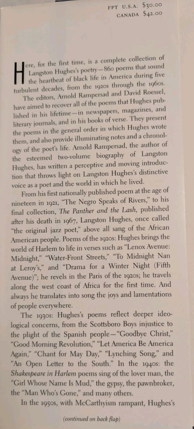 The Collected Poems of Langston Hughes
