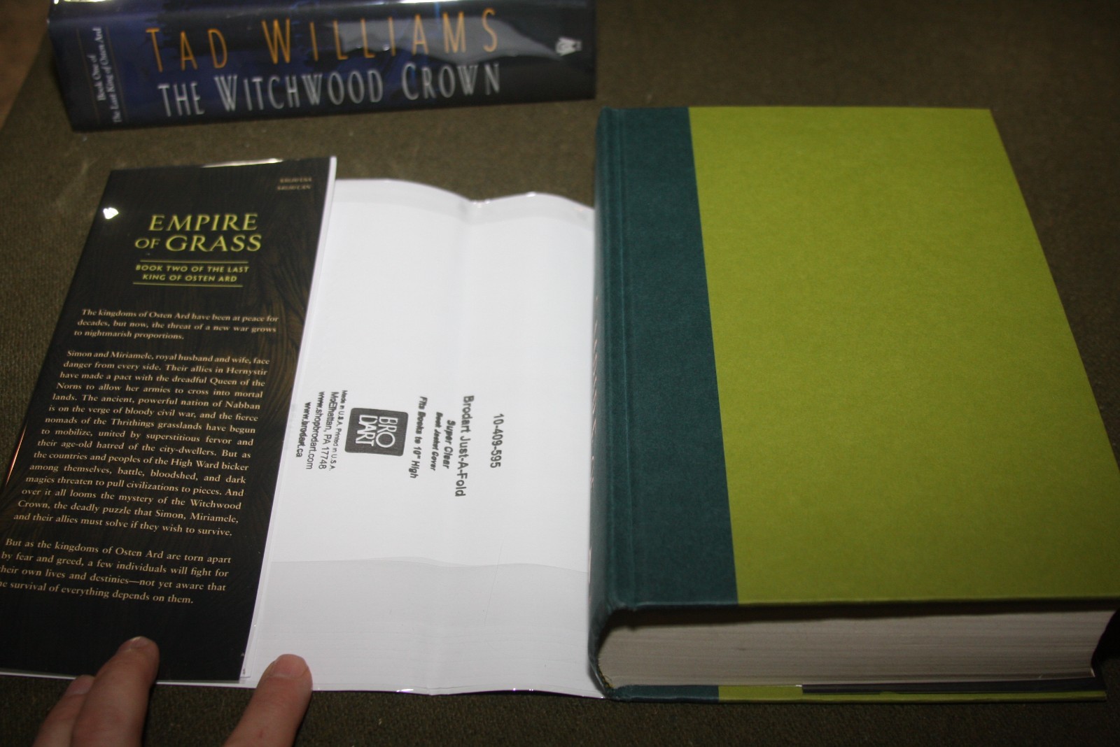 Lot of 2 Tad Williams HCs – Witchwood Crown & Empire of Grass – Both Ex-Library
