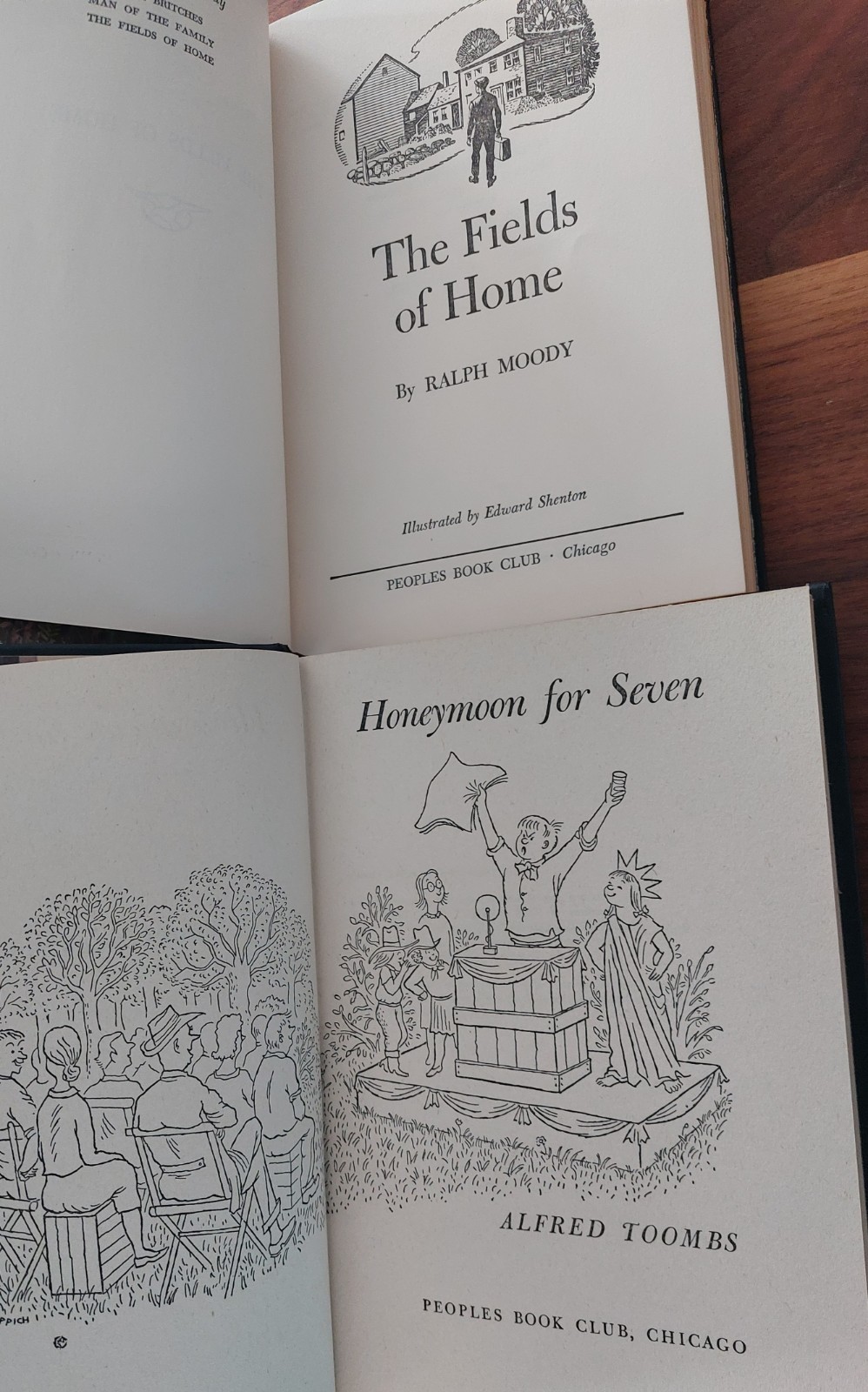 Vintage 1950s Lot Peoples Book Club PBC Chicago The Fields of Home Ralph Moody