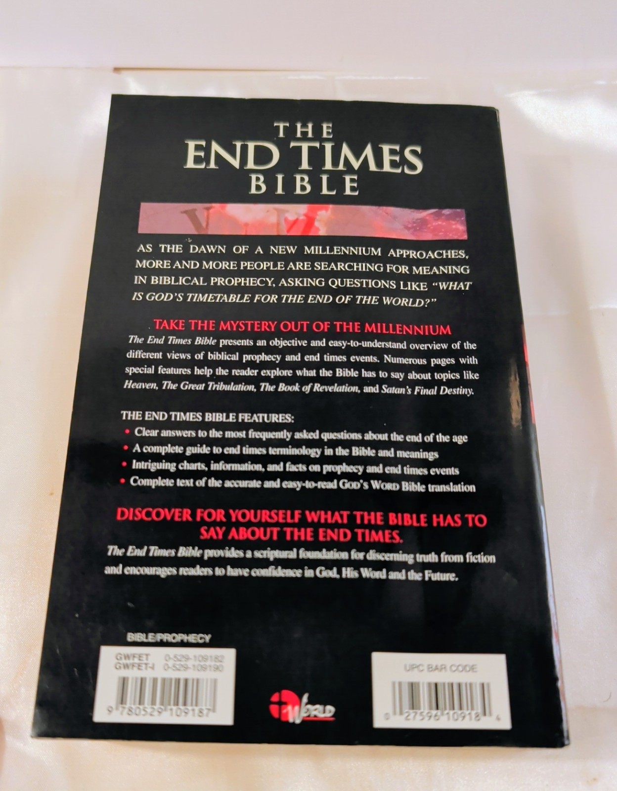 The End Times Bible 1997 Prophecy World Publishing Soft Cover GREAT CONDITION