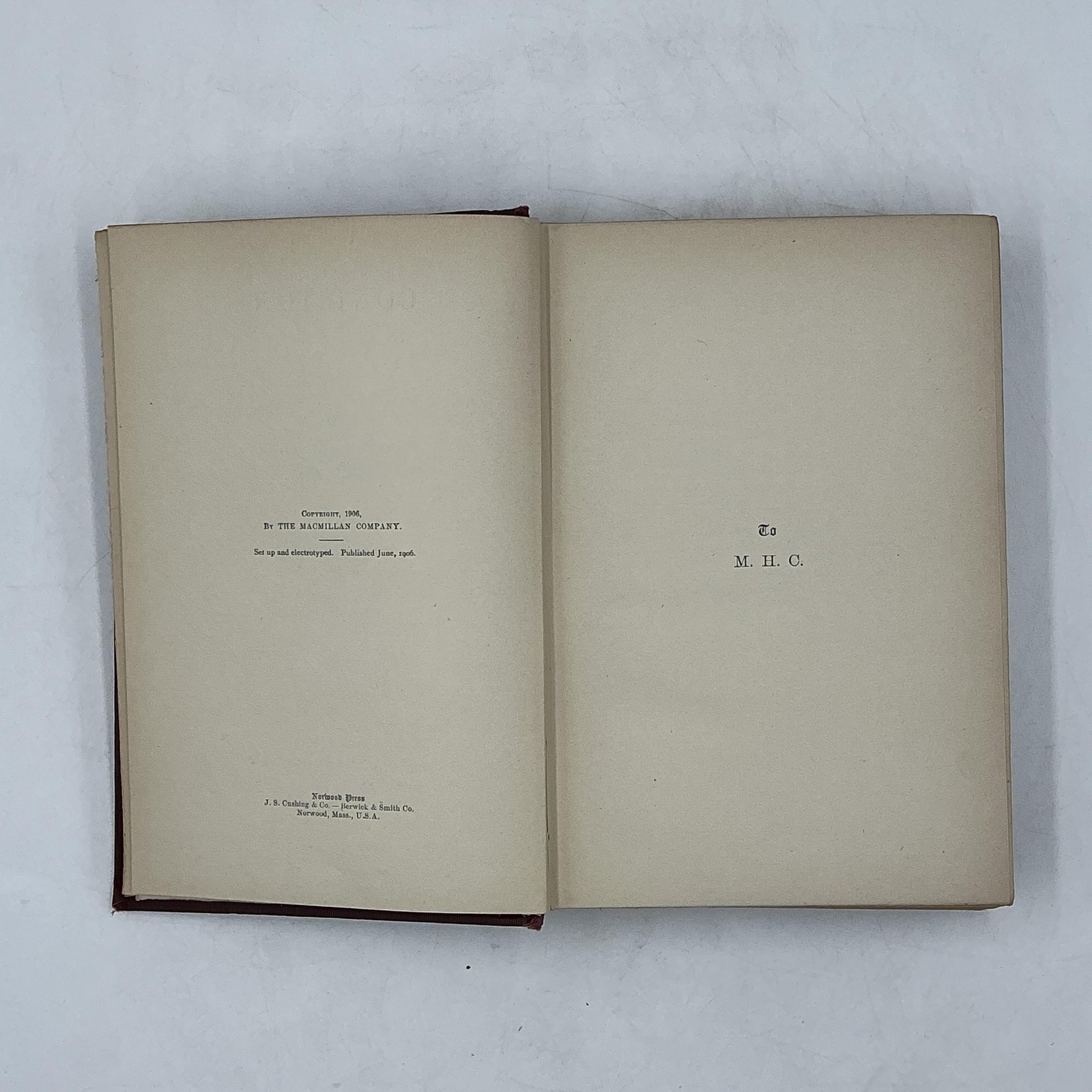 Vintage CONISTON Winston Churchill The Macmillan Company 1912 Hardcover Maroon