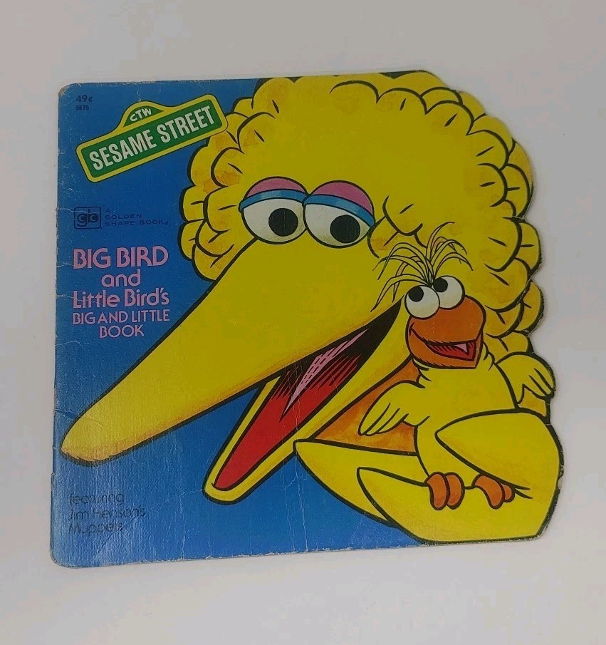 Lot 4 VTG Sesame Street Children’s Kids Little Golden Super Shape Picture Books