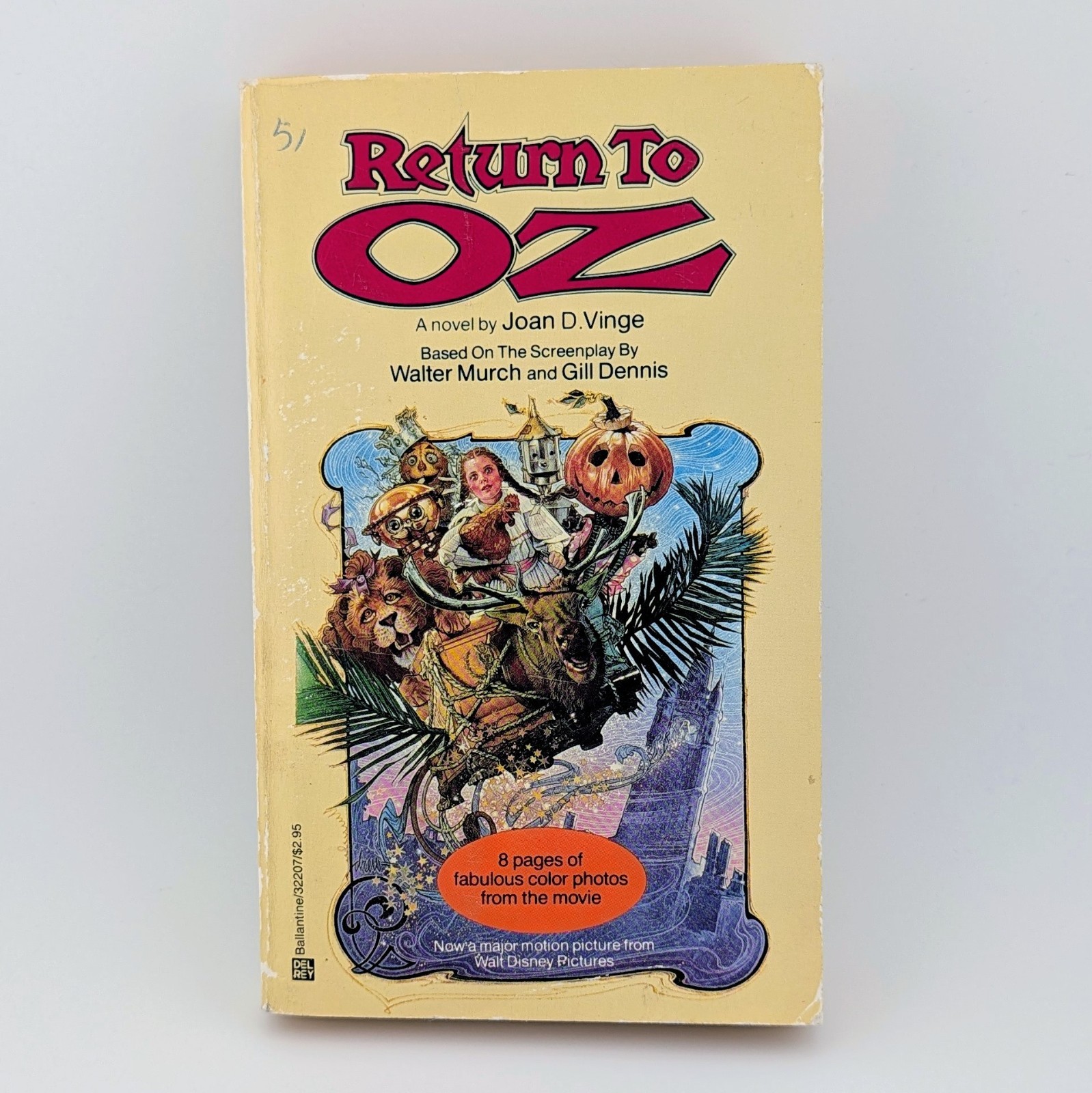 Return to Oz: A Novel – Joan D Vinge Del Rey 1985 VTG Movie Tie-In, 1st Ed. PB