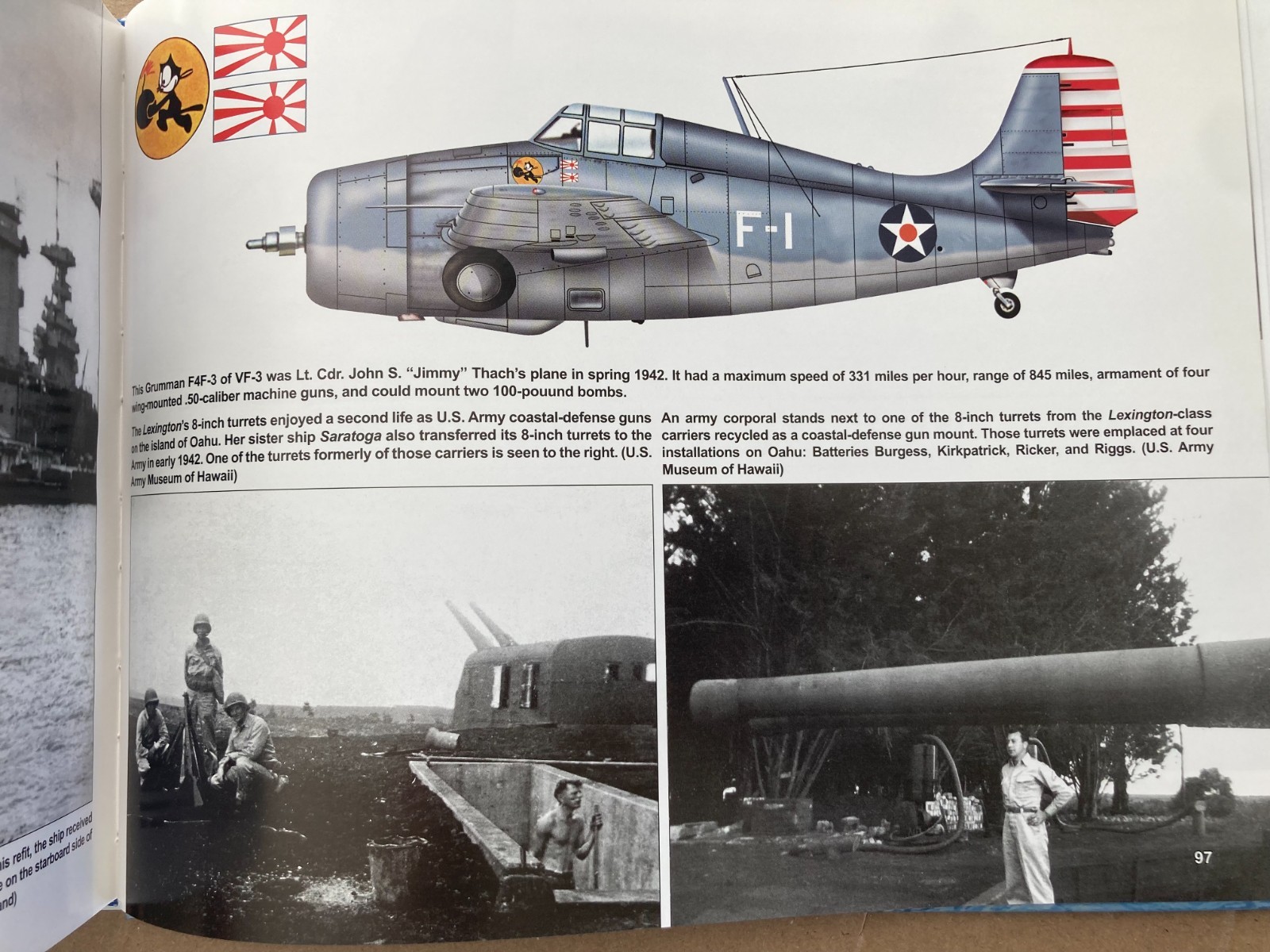 WWII USN Navy USS LEXINGTON CV-2 Aircraft Carrier Pacific Squadron at Sea Signal