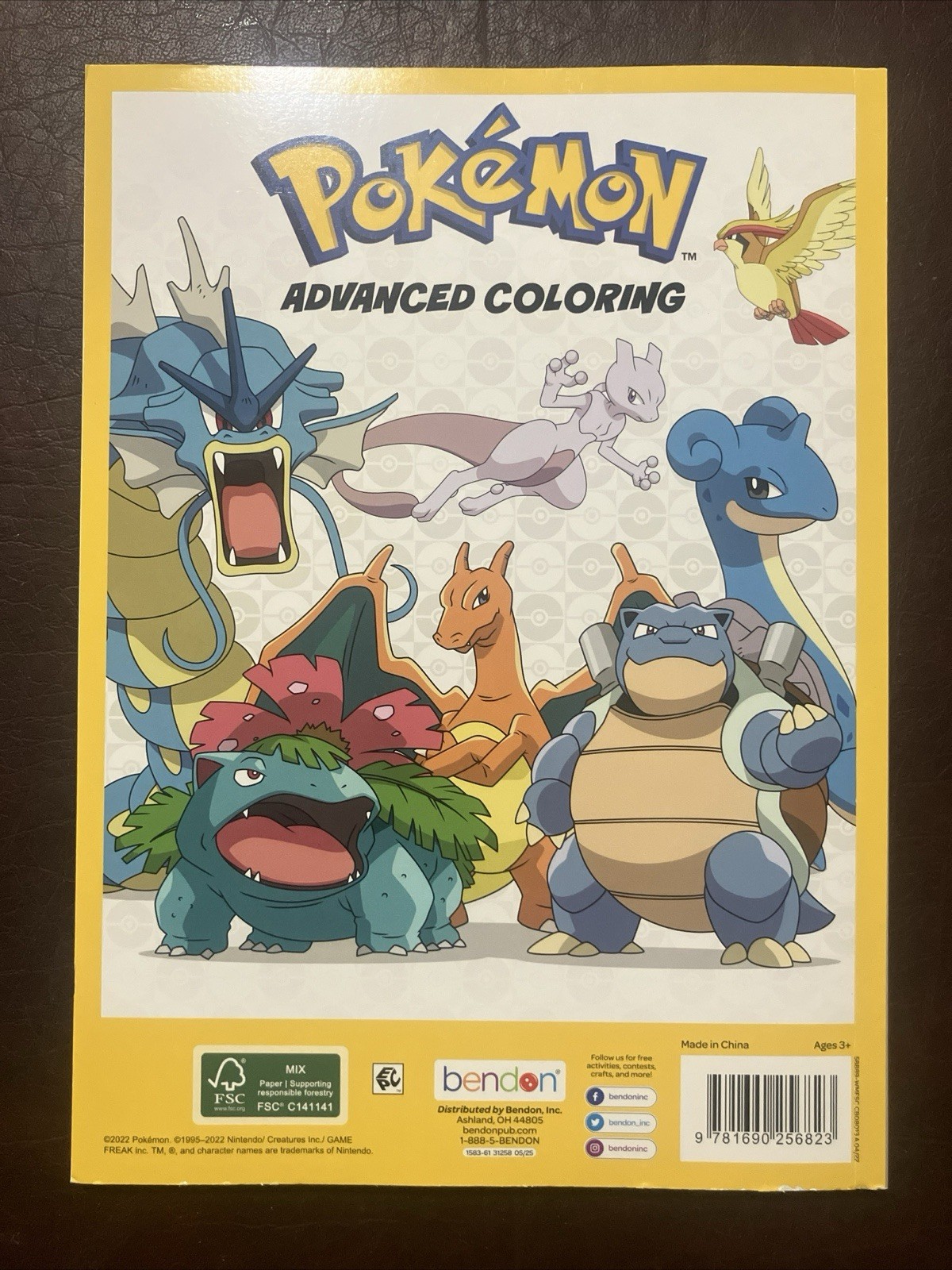Pokémon Advanced Coloring Book – 40 pages