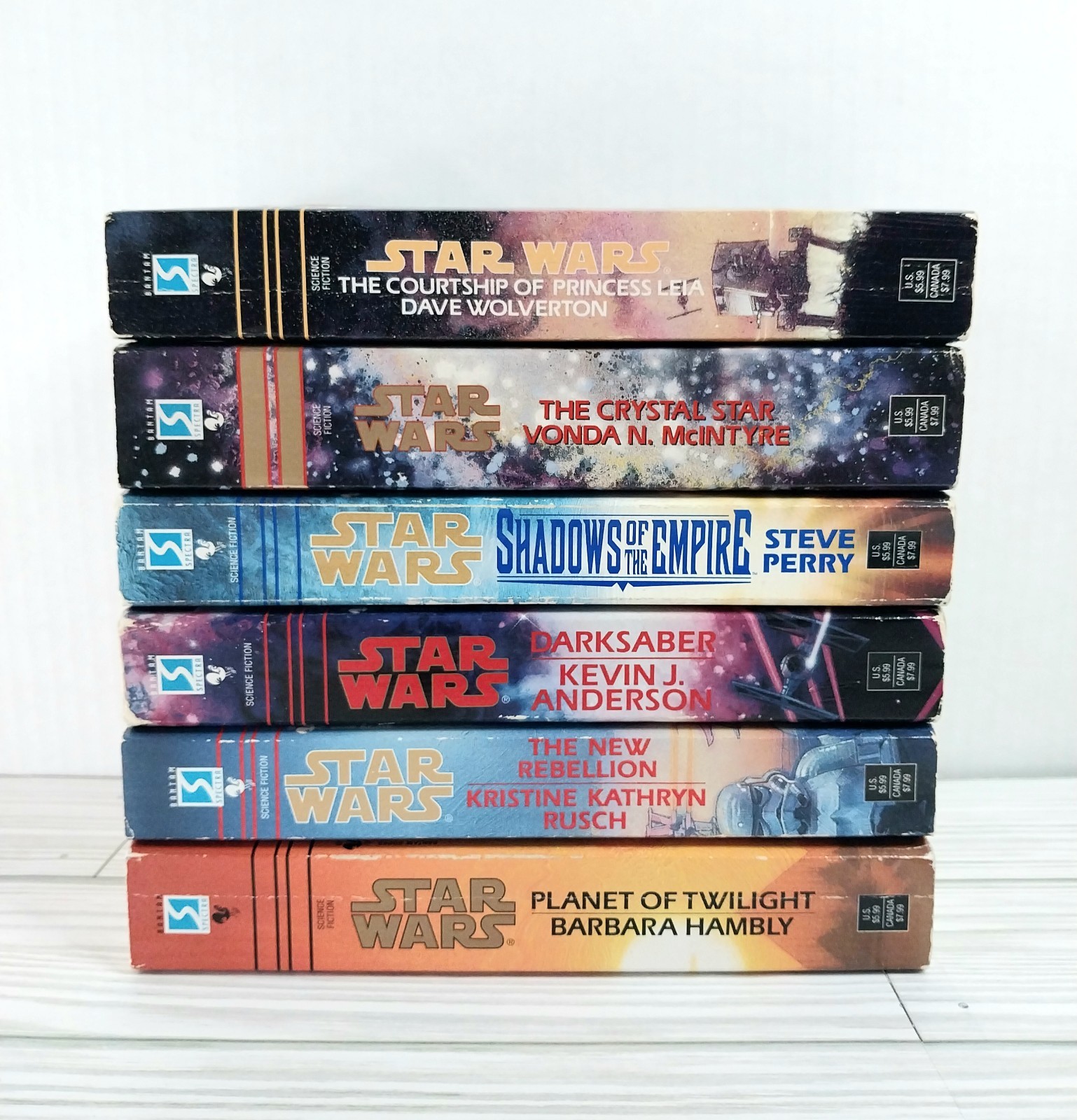 Star Wars☆ Lot of 6 Vintage Paperbacks 1990’s (’95-’97) VGC~ 1st Edition Bantam