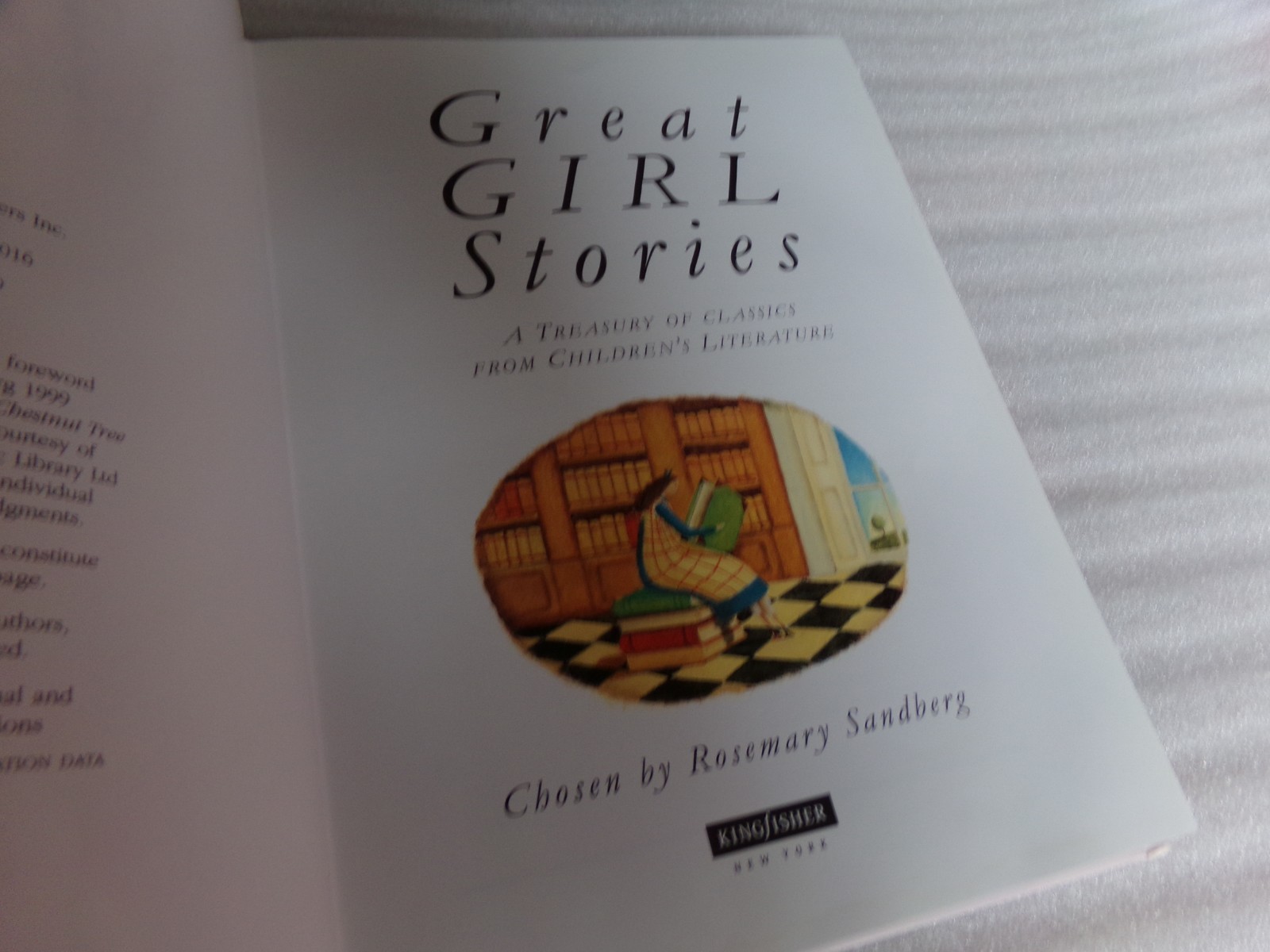 Chosen By Rosemary Sandberg Great Girl Stories Literature Book Treasury Classics