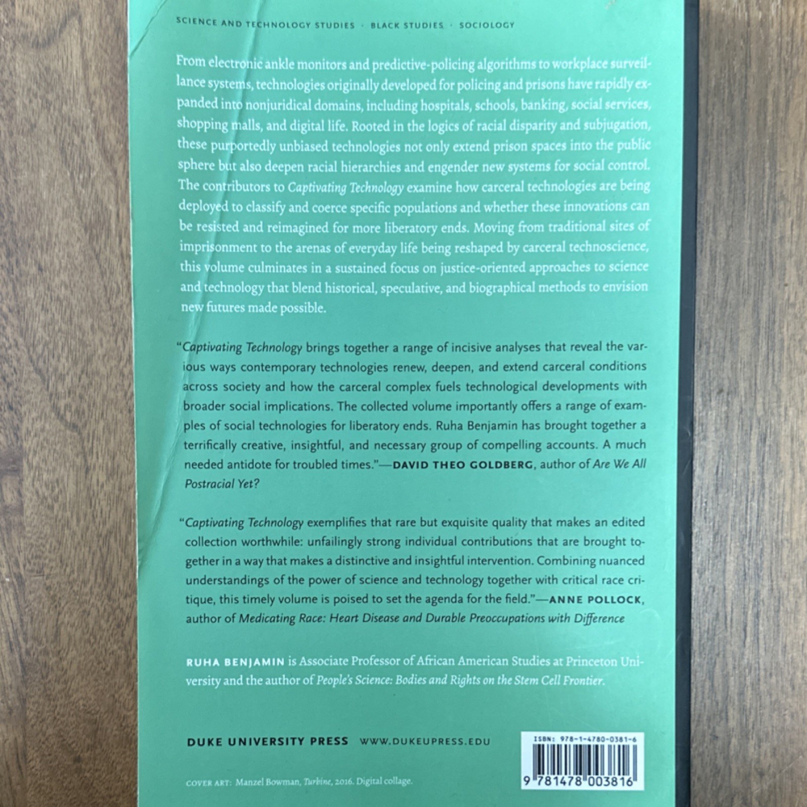 Captivating Technology by Ruha Benjamin, Duke University Press, Paperback, Race