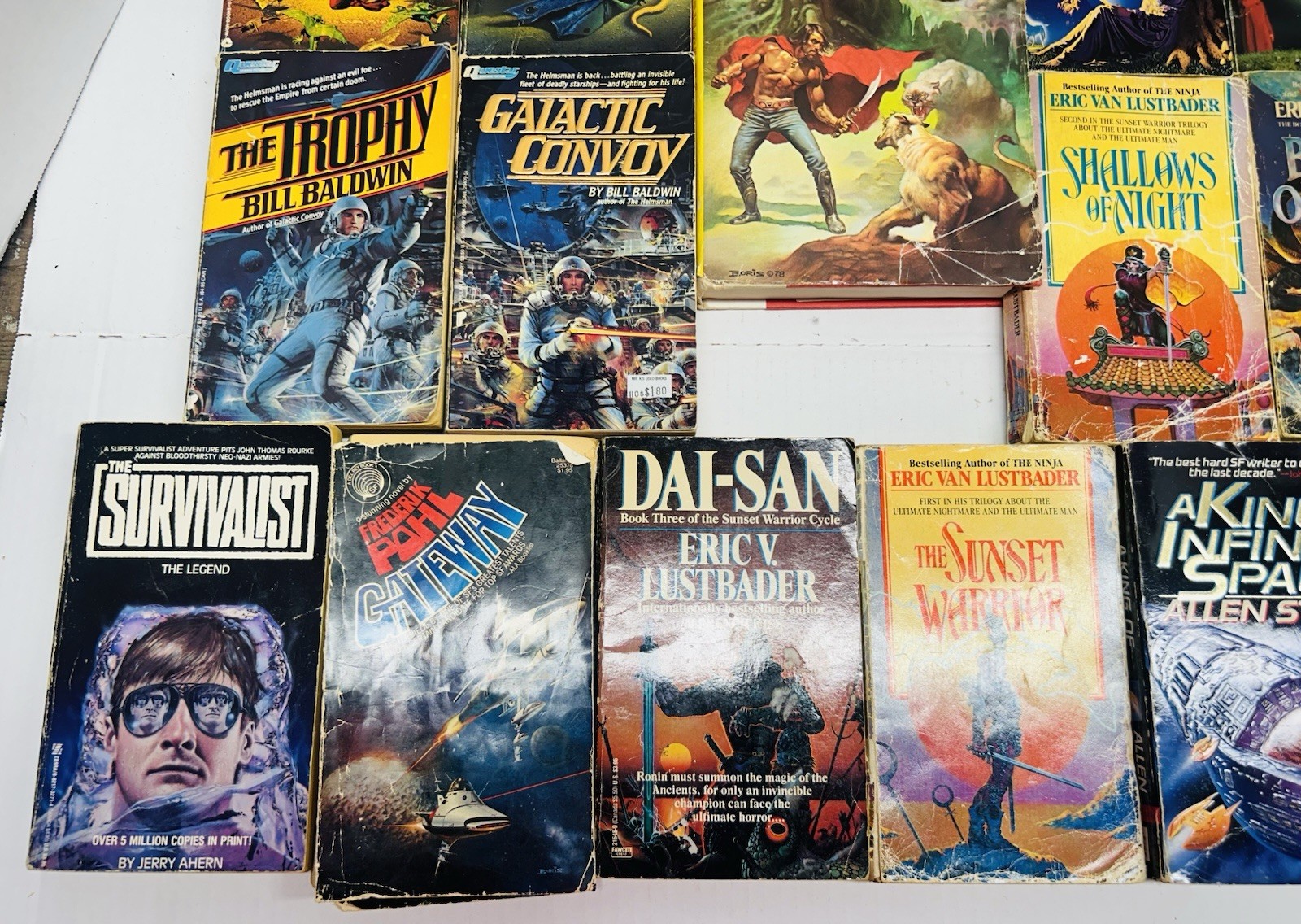 Lot of 15 random Scifi & Fantasy 1980s vintage Paperback books!