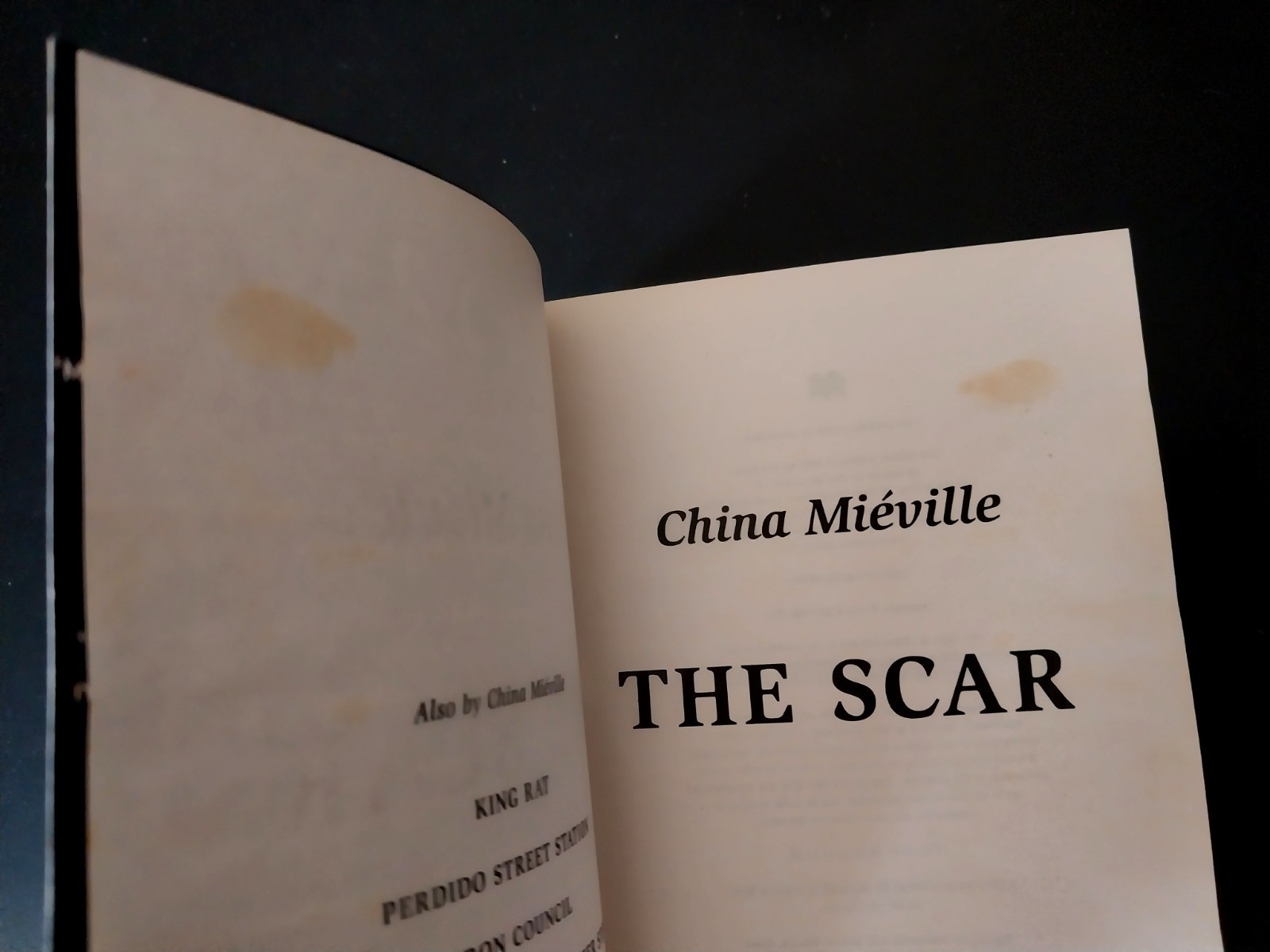 China Miéville – The Scar – UK Pan Books