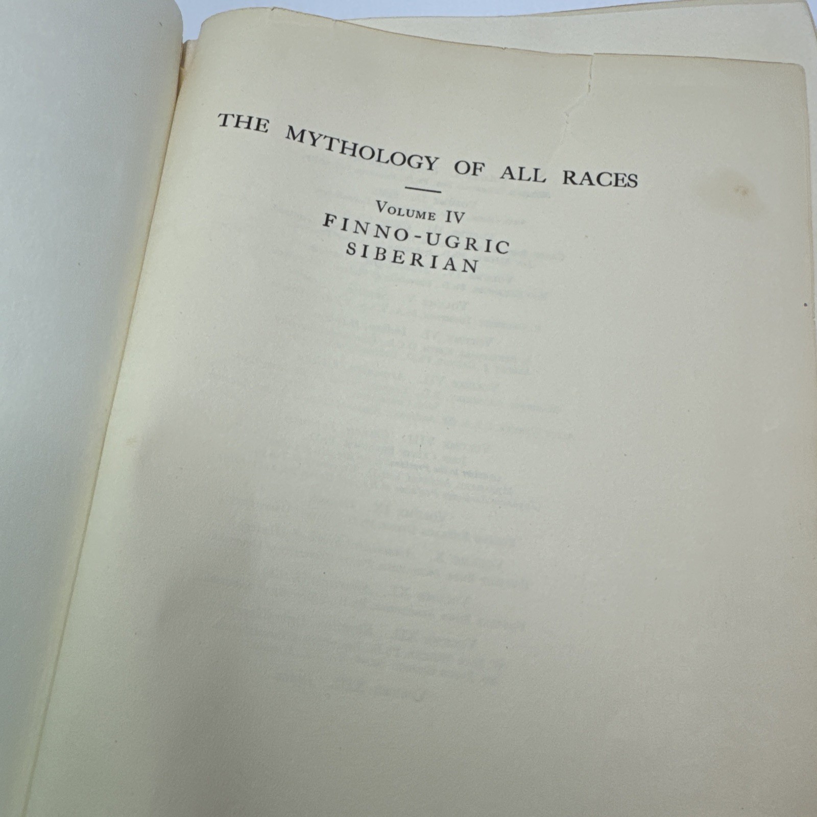 Finno-Ugric Siberian Uno Holmberg 1927 The Mythology of All Races Series ExLib