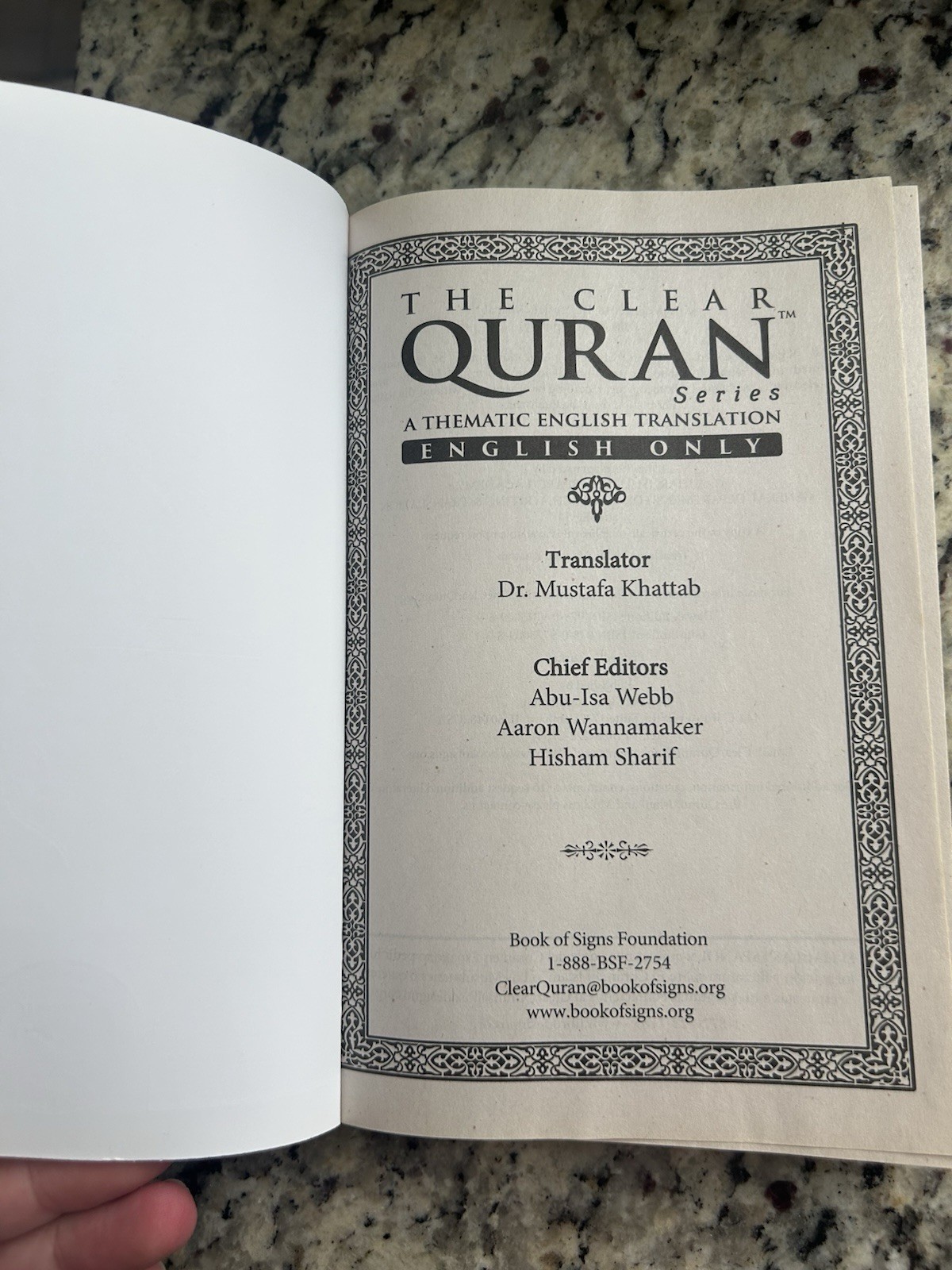The Clear Quran – Paperback By Dr.Mustafa Khattab