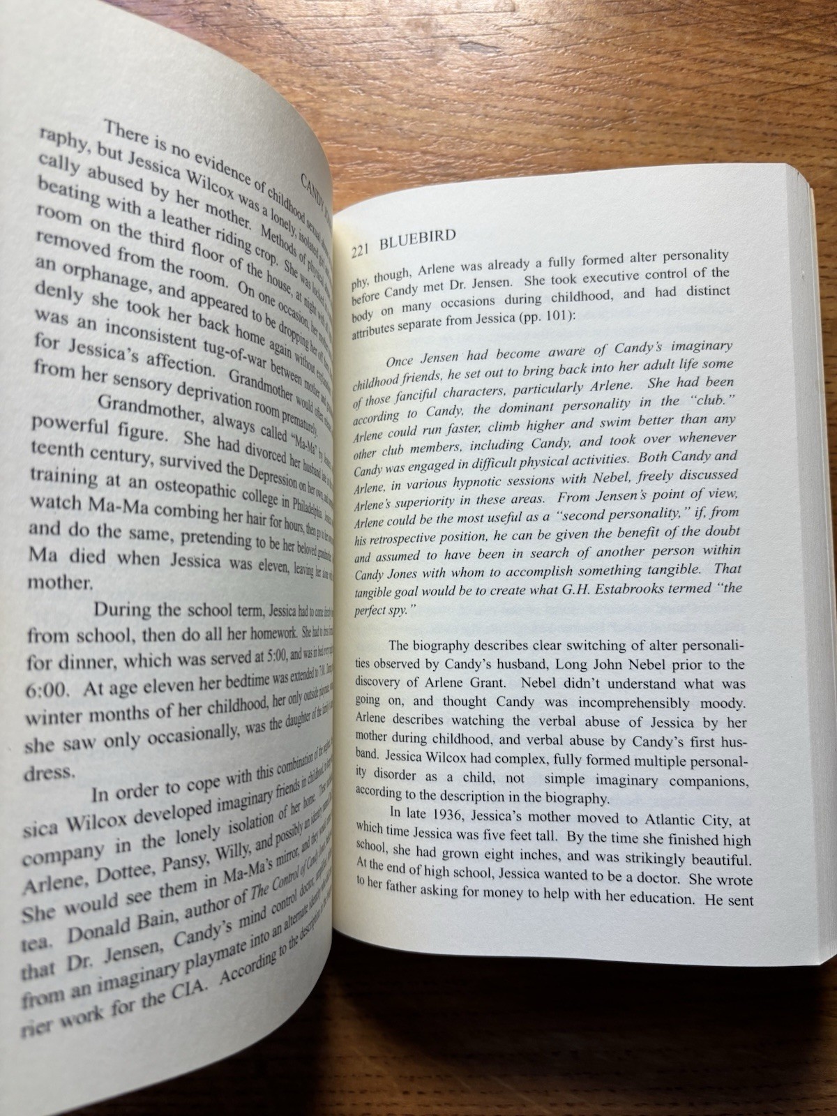 Bluebird : Deliberate Creation of Multiple Personality by Psychiatrists by Colin
