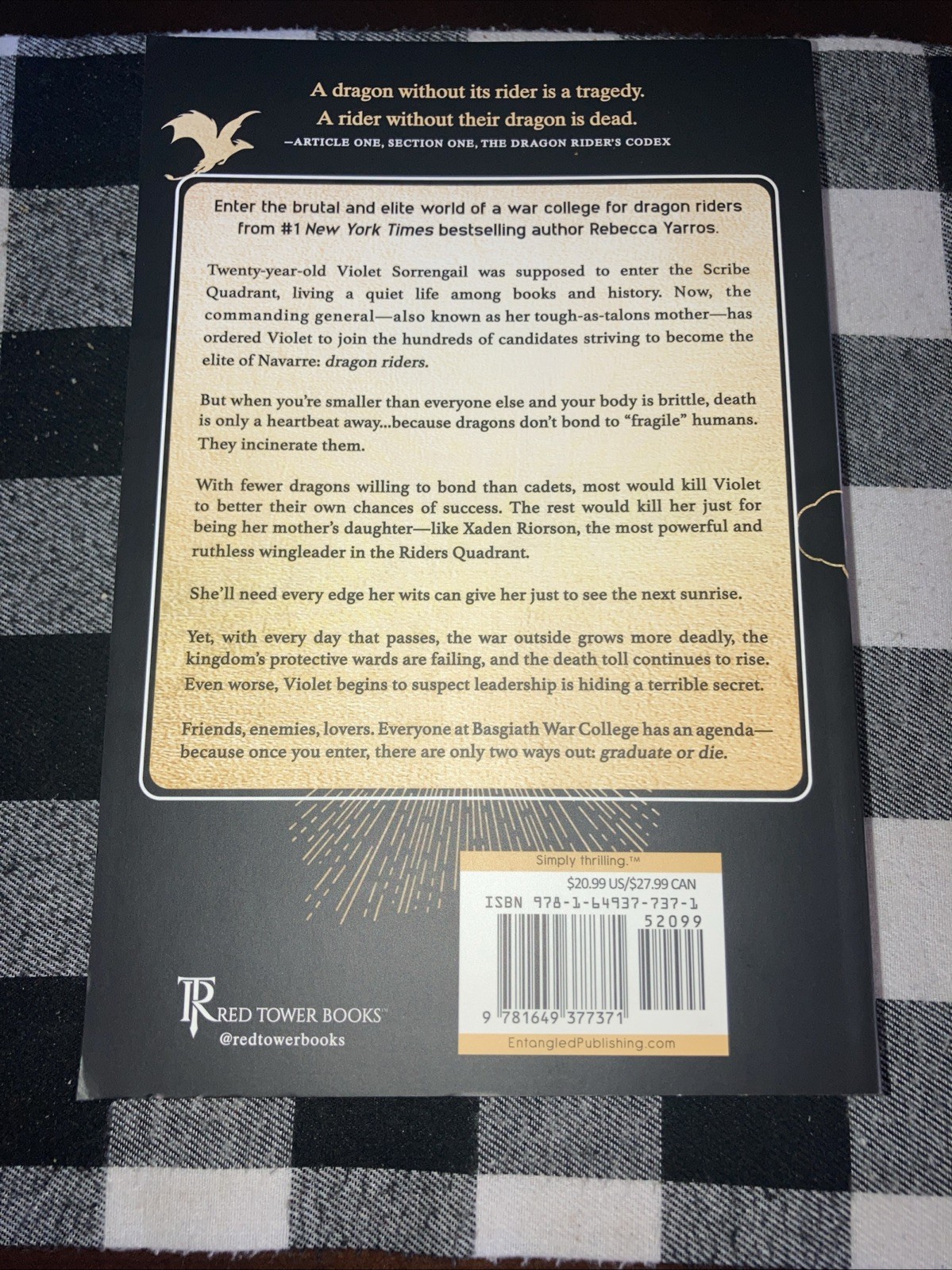 Fourth Wing Special Limited 1st Edition Paperback- Sprayed Edge