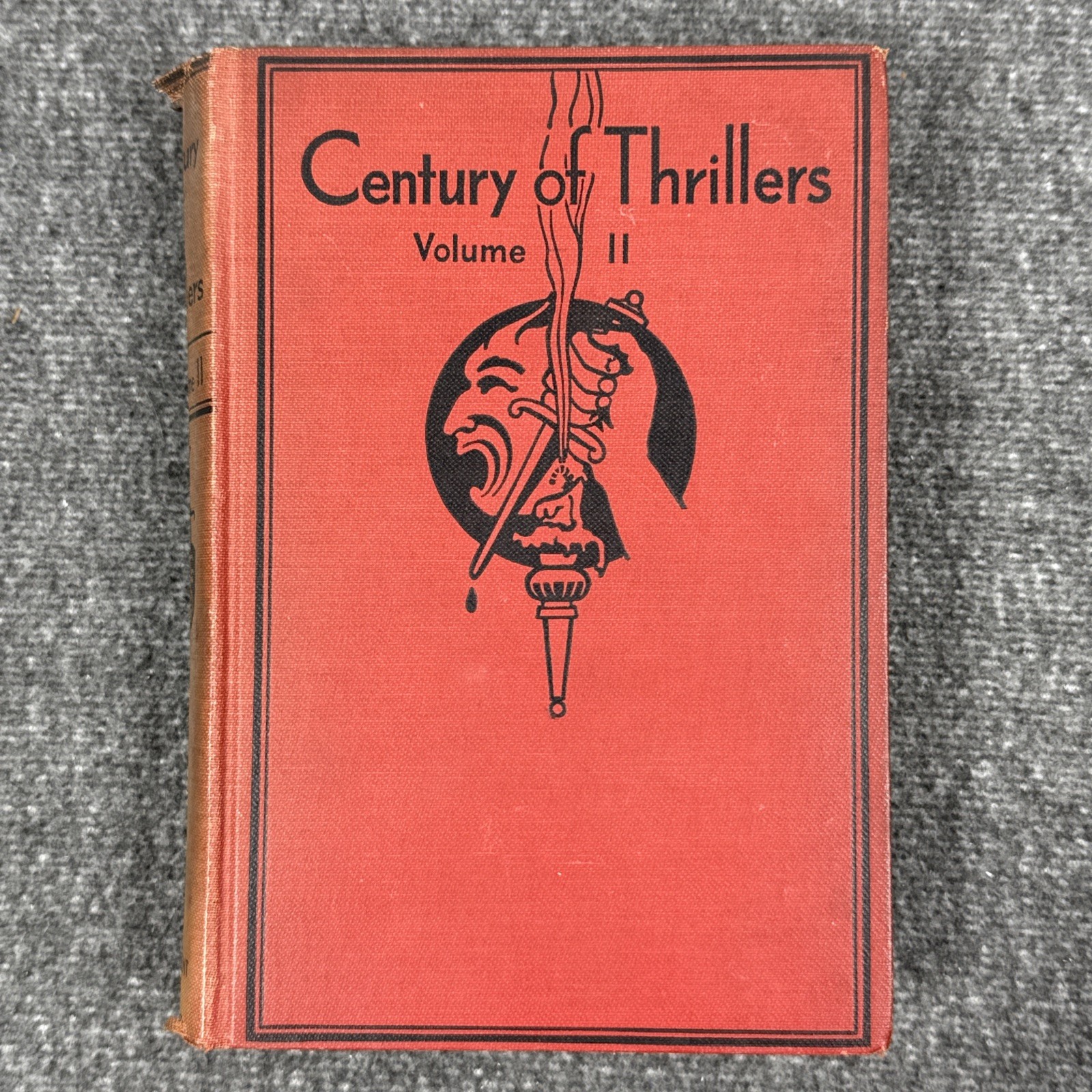 Antique Century of Thrillers Book Lot Vol 1 & 2 President Press 1937