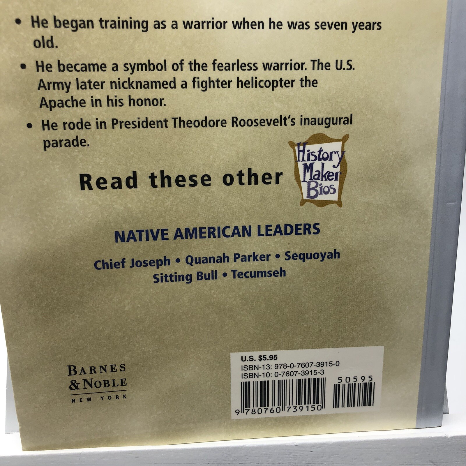 History Maker Biographies Ser.: Geronimo by Catherine A. Welch (2004, Trade Pape