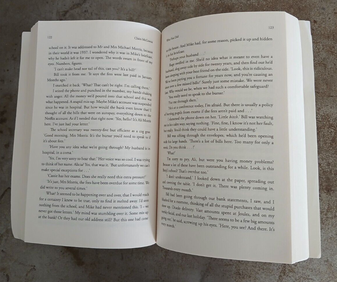 What You Did By Claire McGowan Paperback 269 Pages