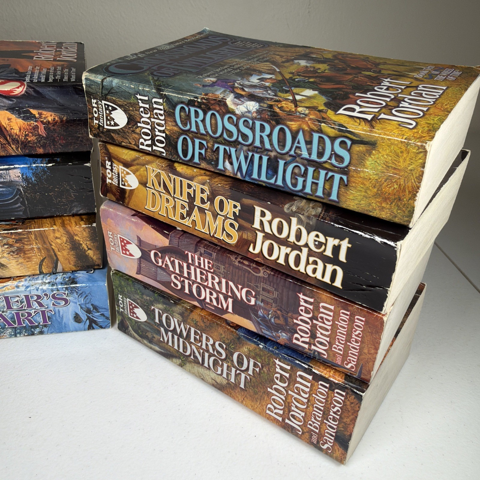 Robert Jordan Wheel of Time Fantasy Series Paperbacks 1-13 Lot