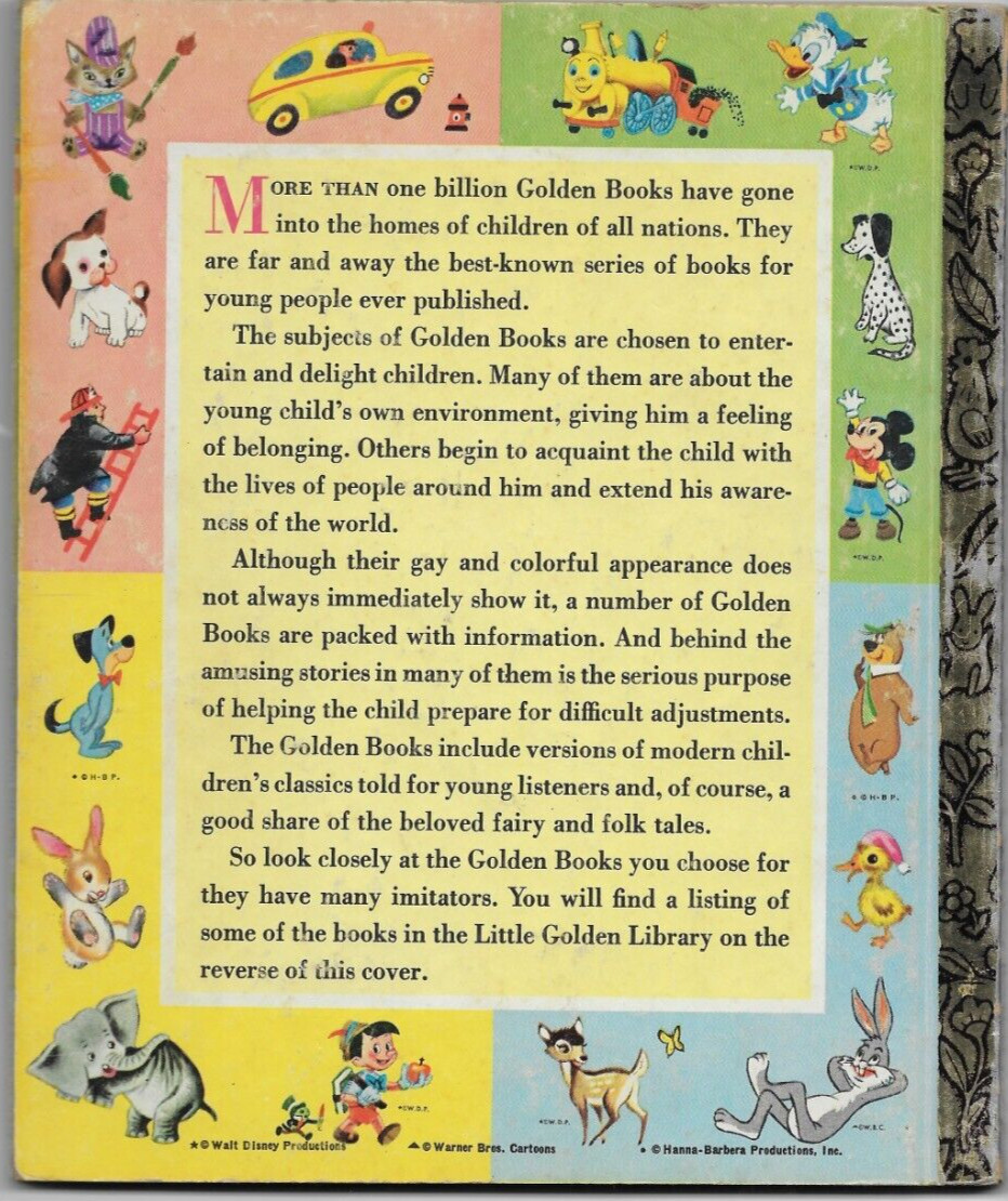 The Happy Little Whale Vintage Little Golden Book Edition Childrens 1969
