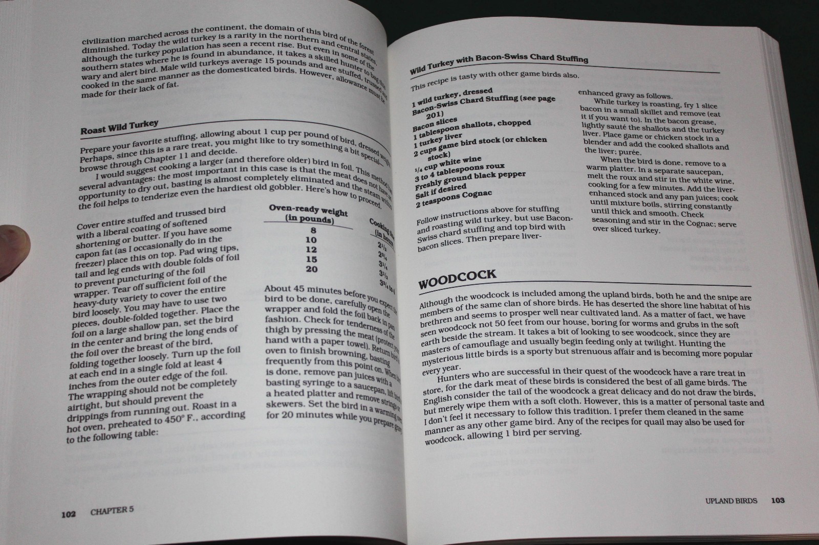 1988 „Game Cookbook“ by Geraldine Steindler 288 Pages of Fantastic Recipes Book