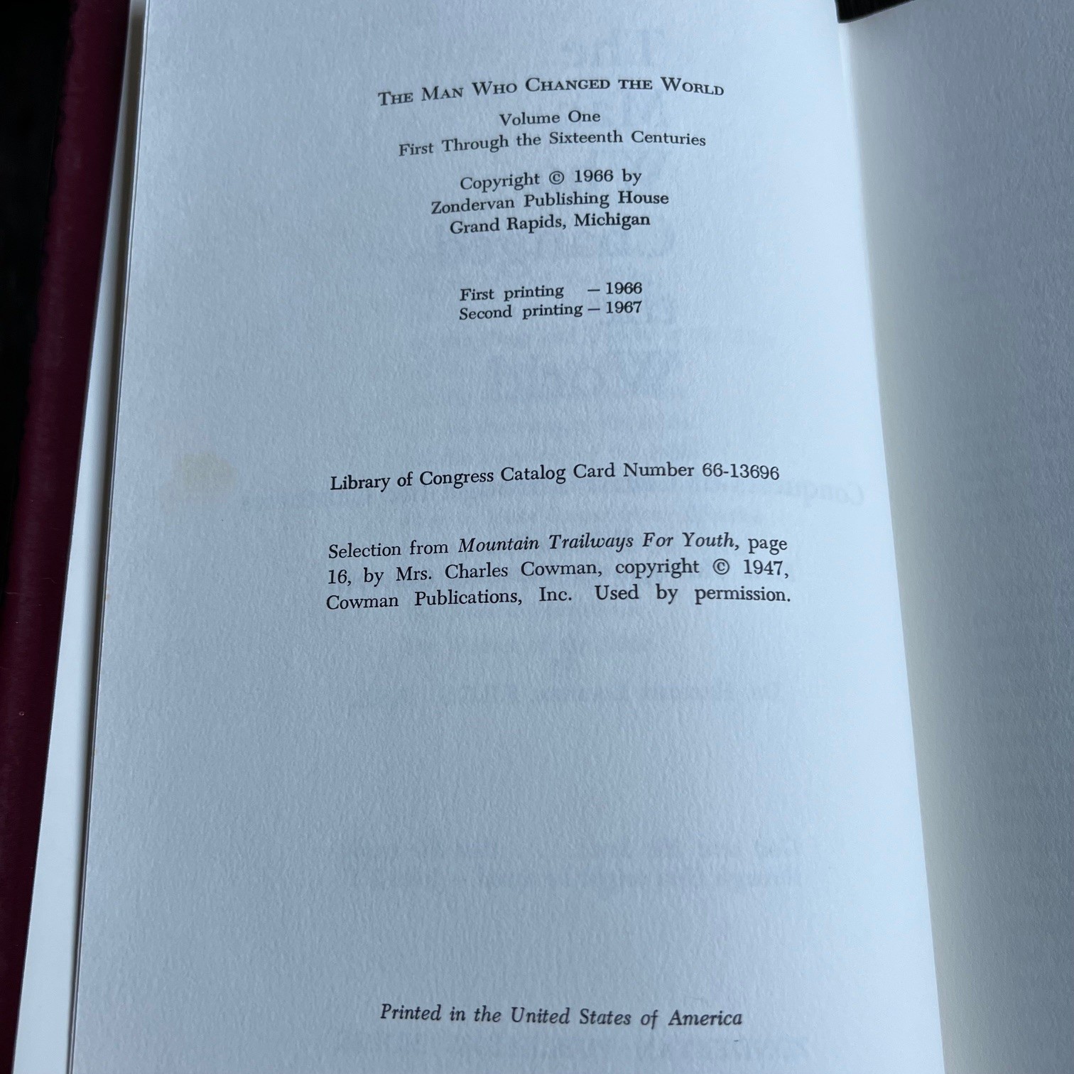 The Man Who Changed the World Herbert Lockyer 2 Volume Set VTG Hardcover 1966