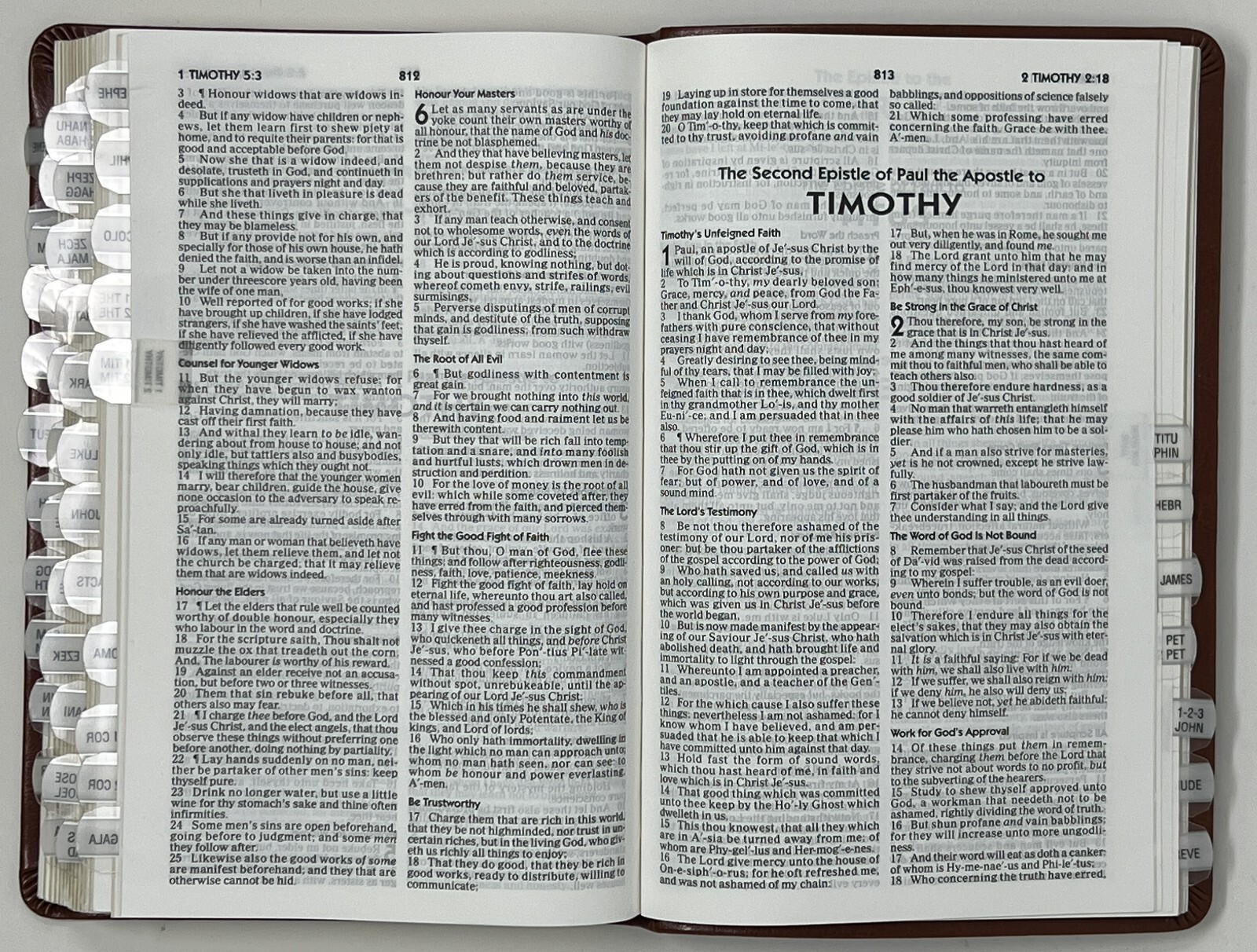 The Holy Bible: KJV: Red Letter Ed. – 2012 Leather SC Pub. by Worthy Publishing