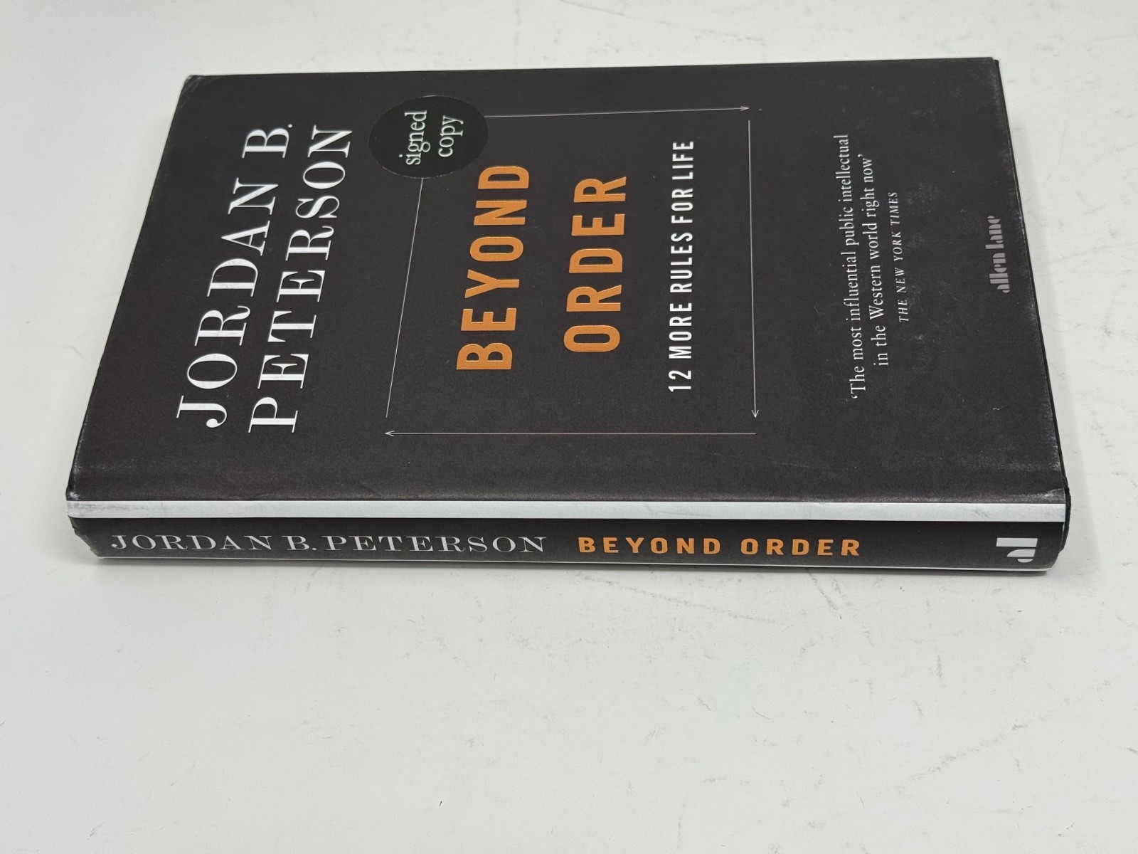 Jordan B. Peterson Signed Autograph Beyond Order Hardcover Book 1st Edition JSA