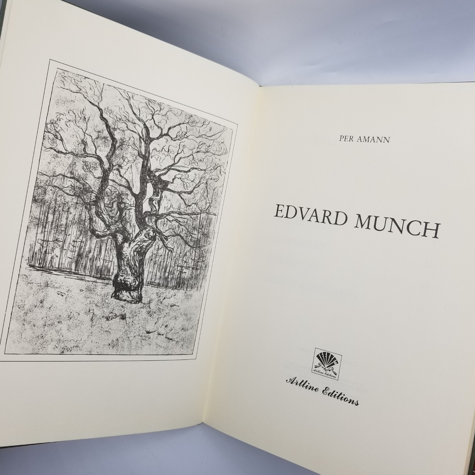 Edvard Munch by Per Amann – 1987 Artline Editions – Large Format HC